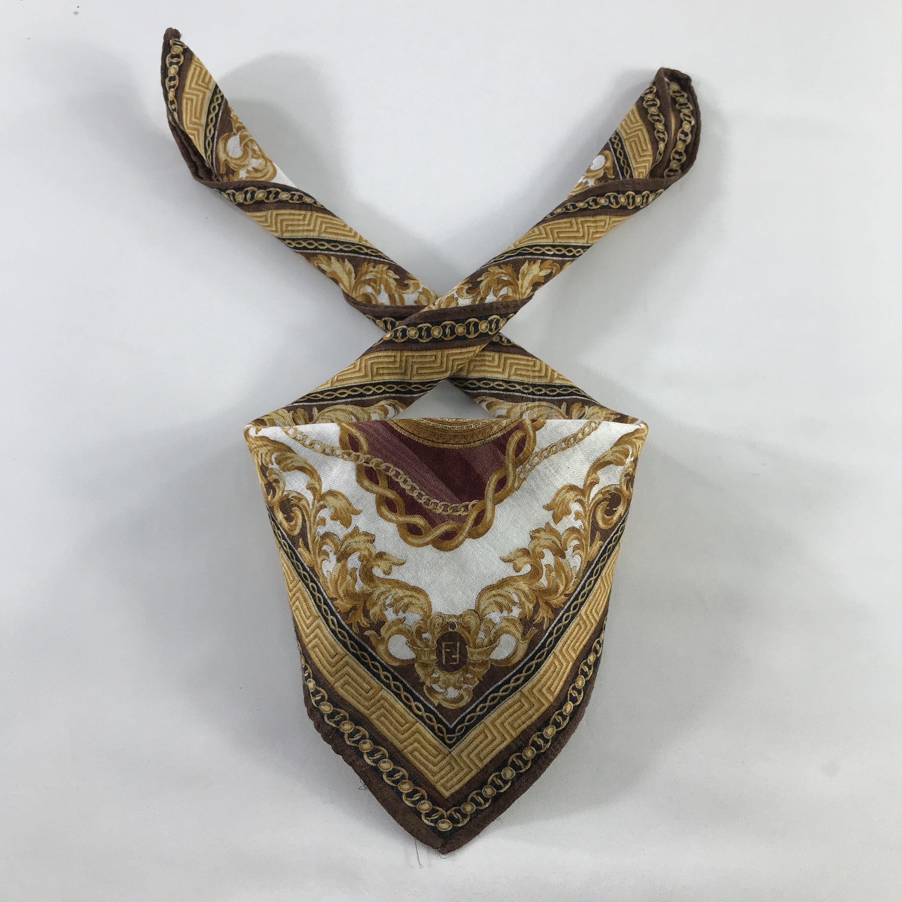 Vintage Vintage Fendi Bandana / Handkerchief / Neckerchief - S439 Size ONE SIZE - 3 Thumbnail