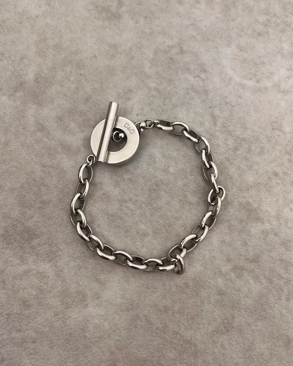 Dolce & Gabbana 2000s Dolce & Gabbana Grey Anchor Chain Bracelet Size ONE SIZE - 1 Thumbnail