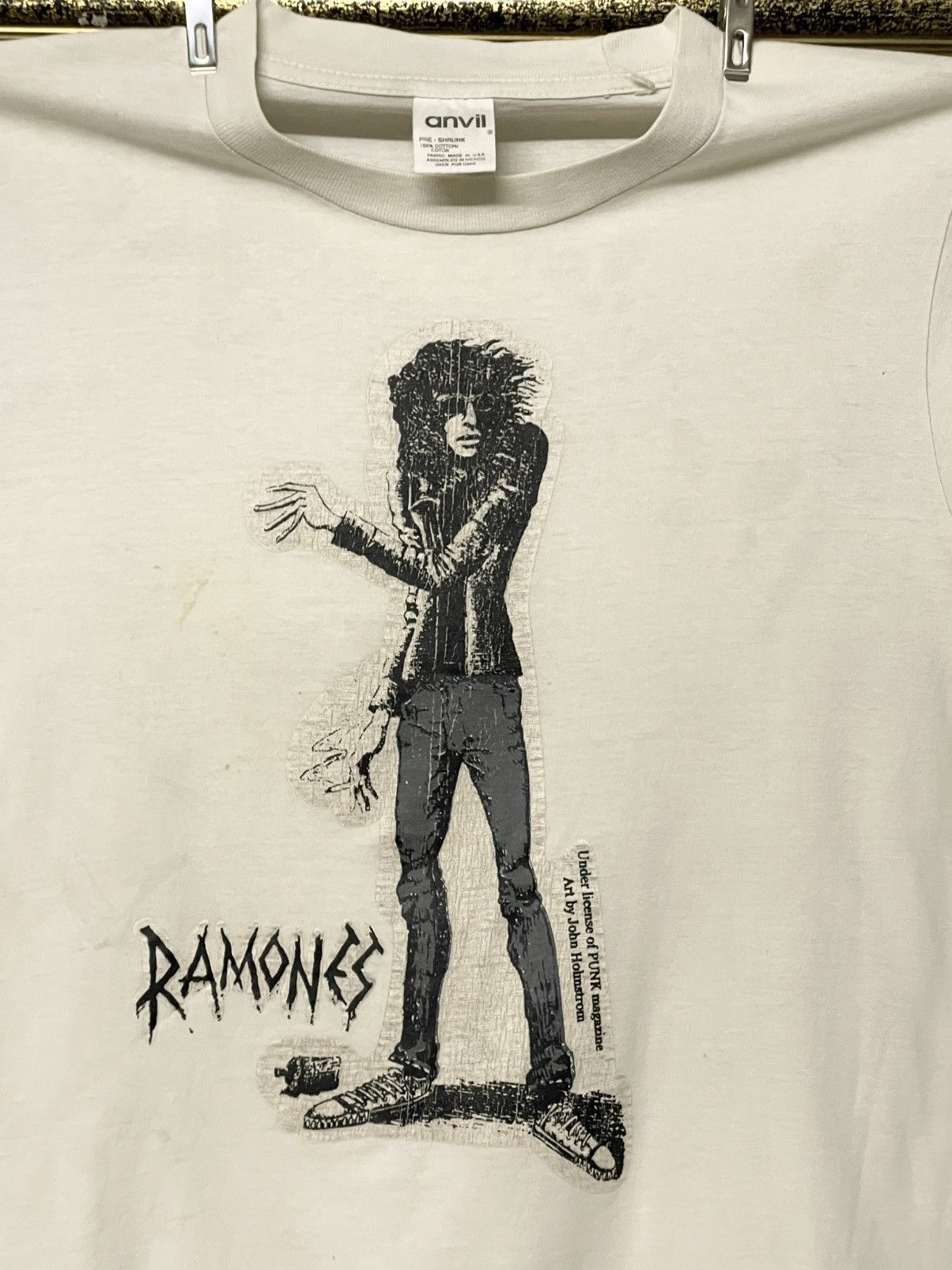 Vintage Vintage 90s Ramones Art By John Holmstrom Punk Single Stitch Size US S / EU 44-46 / 1 - 3 Thumbnail