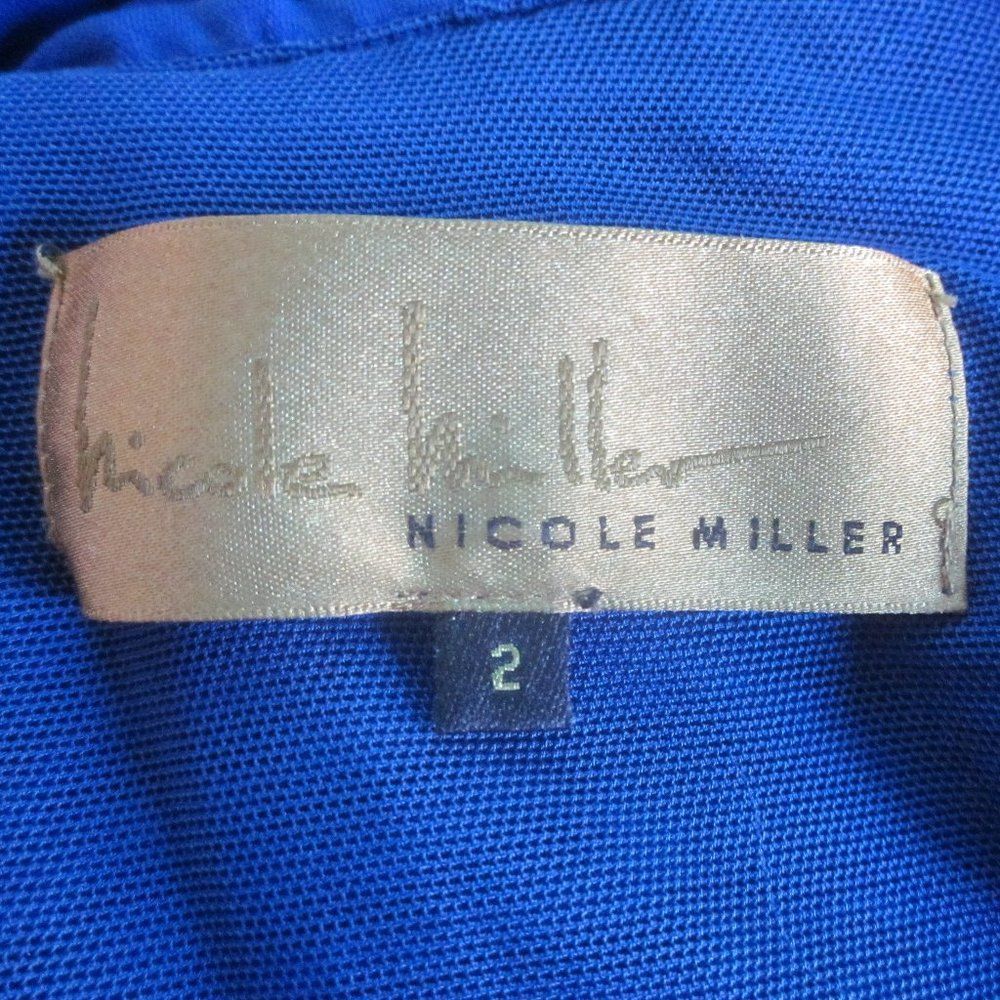 Nicole Miller Nicole Miller Blue Ruched Bodycon Dress Size 2 Vintage 80's Size XS / US 0-2 / IT 36-38 - 2 Thumbnail