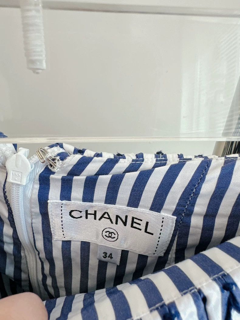 Chanel Chanel Striped short skirt Size 42" / US 20 - 3 Thumbnail