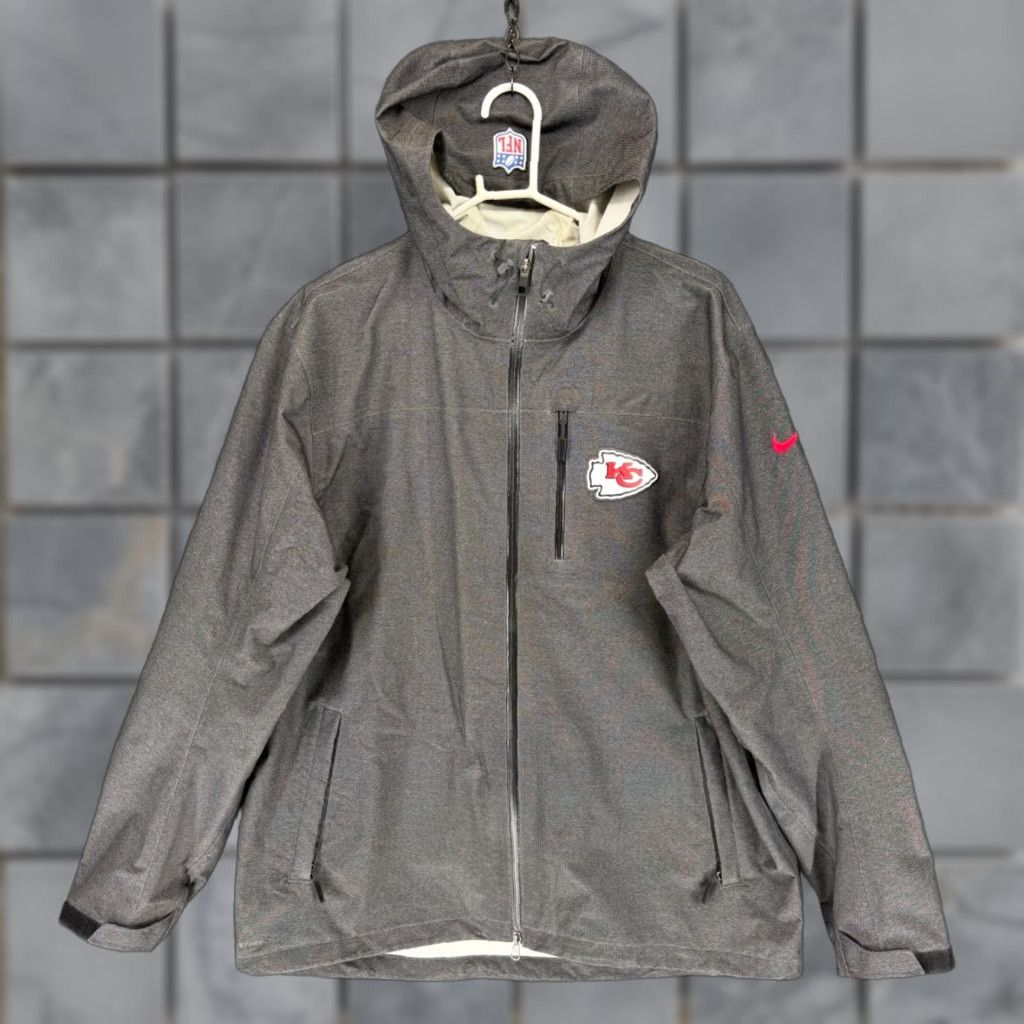 Nike Nike Kansas City Chiefs Storm-FIT Onfield Jacket Mens XL Grey 483940-010 NFL Size US XL / EU 56 / 4 - 1 Thumbnail