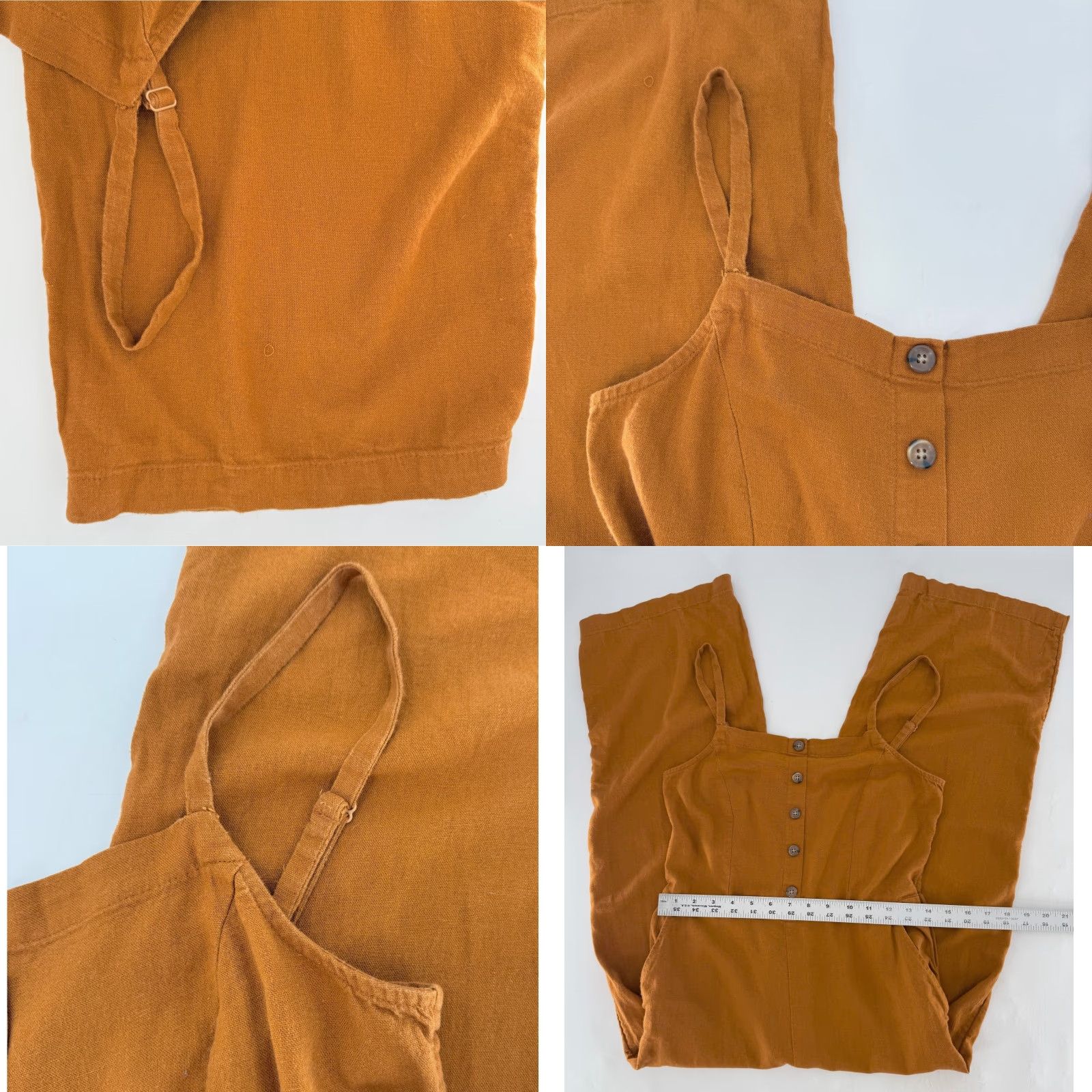 Old Navy Old Navy Jumpsuit Women’s Jumpsuit Brown Button Front Sleeveless Casual Boho 100% Cotton, Chambray Solid Brown Fallcore XS? Not Applicable Size 28" / US 6 / IT 42 - 8 Thumbnail
