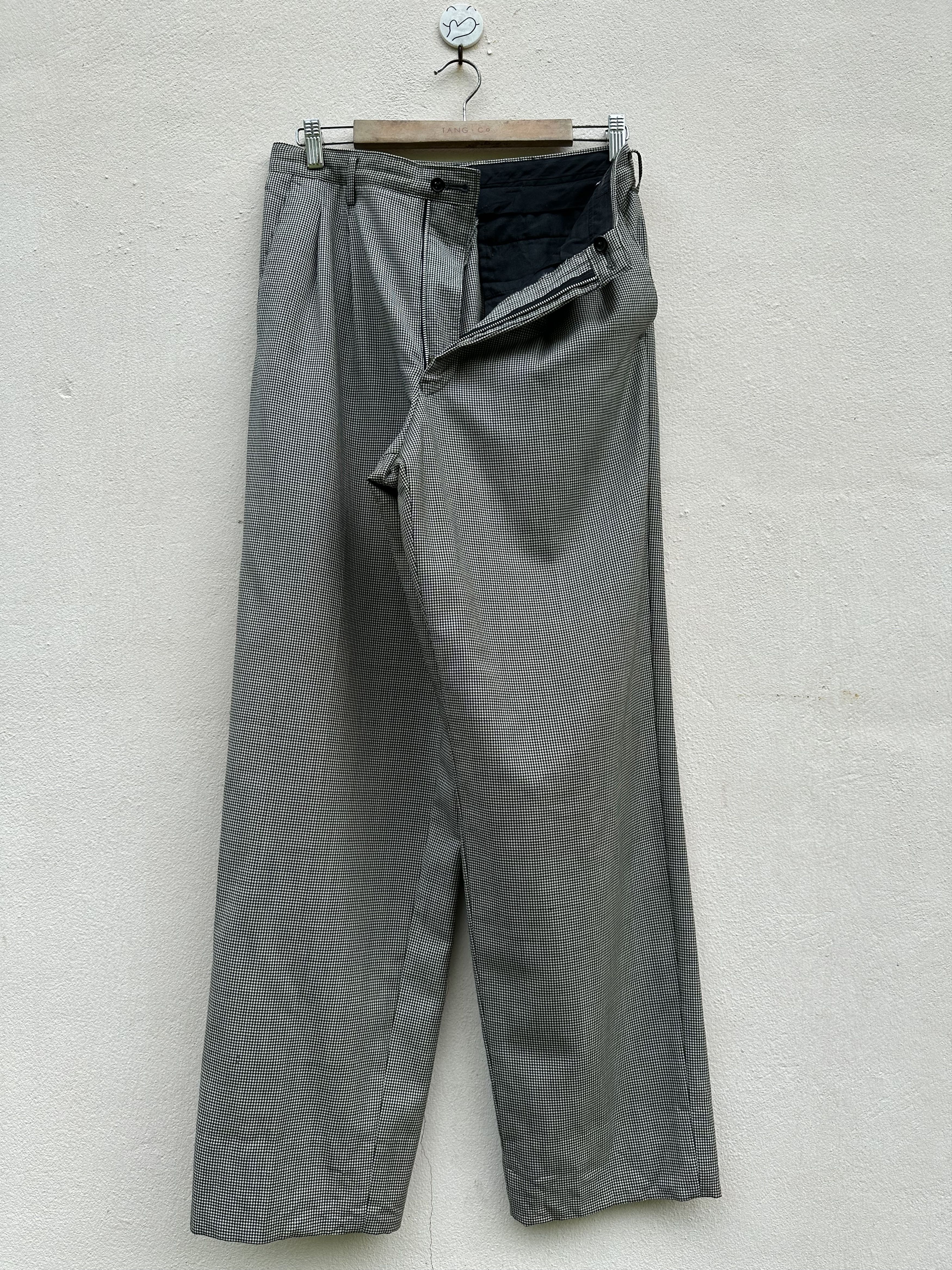 Yohji Yamamoto Vintage Y’s For Men Tartan Baggy Wide Balloons Trouser Pants Size US 29 - 3 Thumbnail