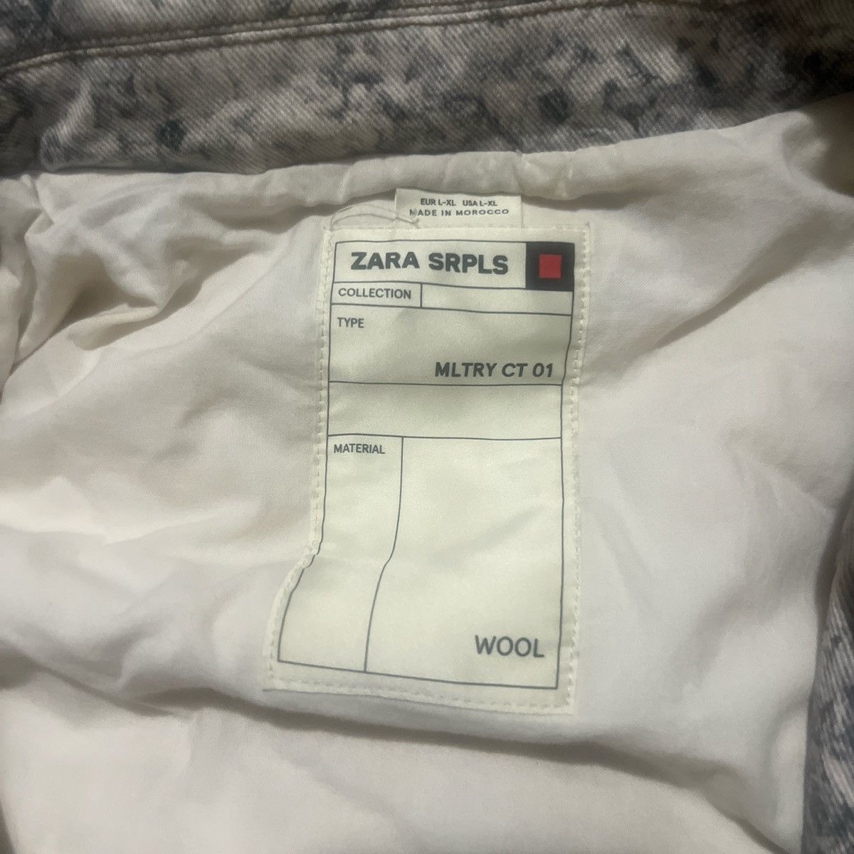 Zara Zara x srpls heavy denim jacket winter collab 2024 Size US L / EU 52-54 / 3 - 4 Thumbnail