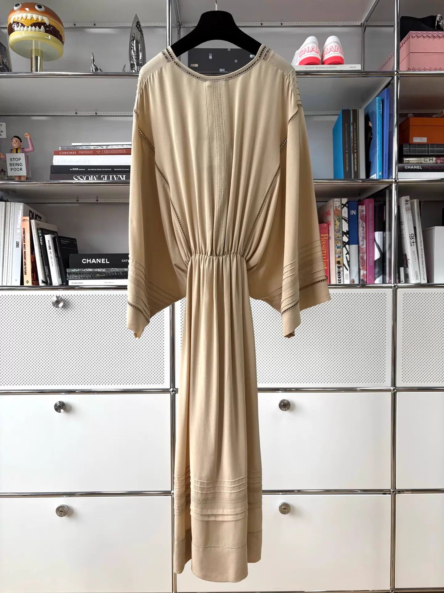 Loro Piana LoroPiana Khaki Lace-up Waist-cinched XS Silk Dress Size XS / US 0-2 / IT 36-38 - 7 Thumbnail