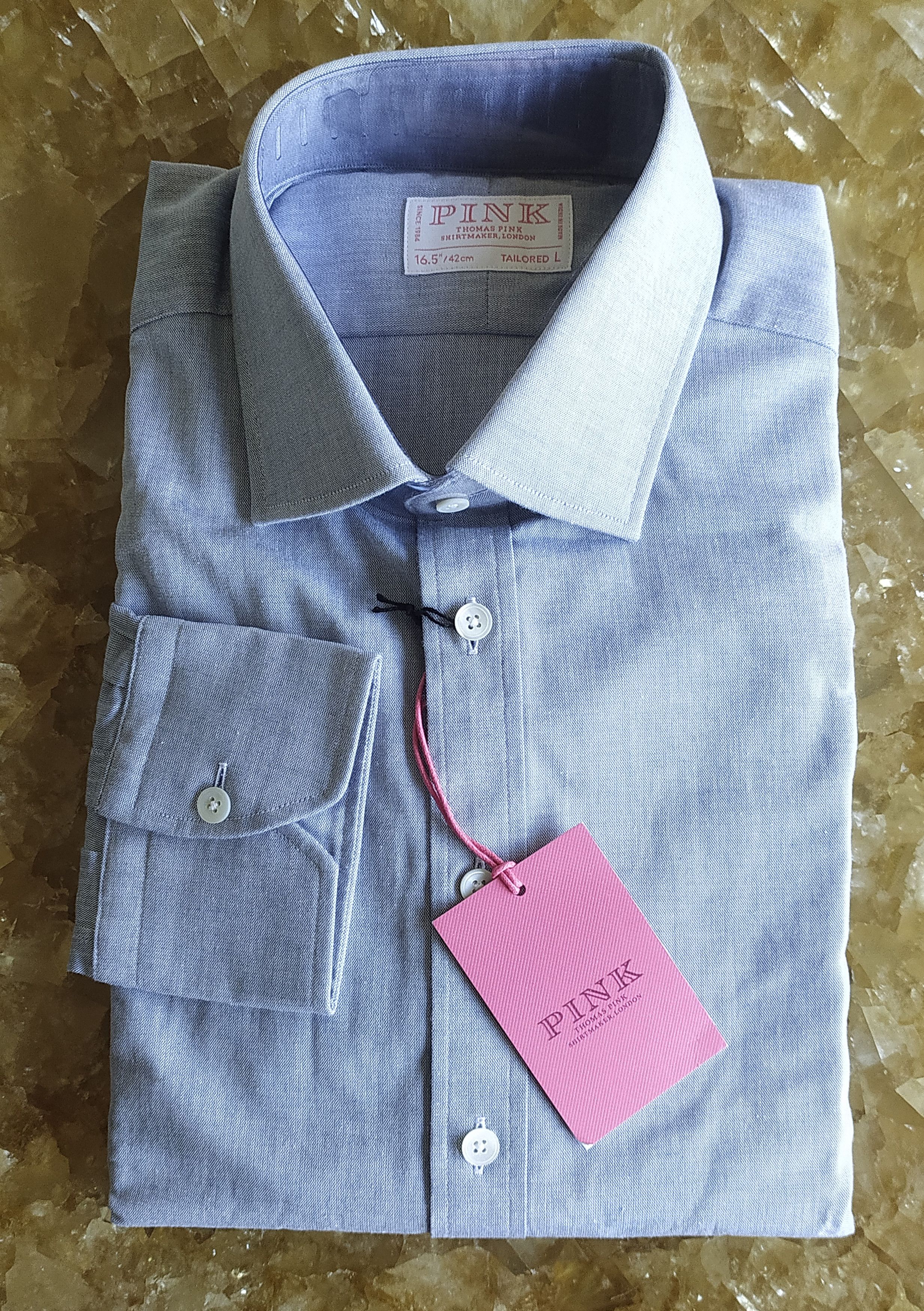 Thomas Pink Thomas Pink Formal Tailored Fit Shirt Free Shipping T/68 Size US L / EU 52-54 / 3 - 1 Thumbnail