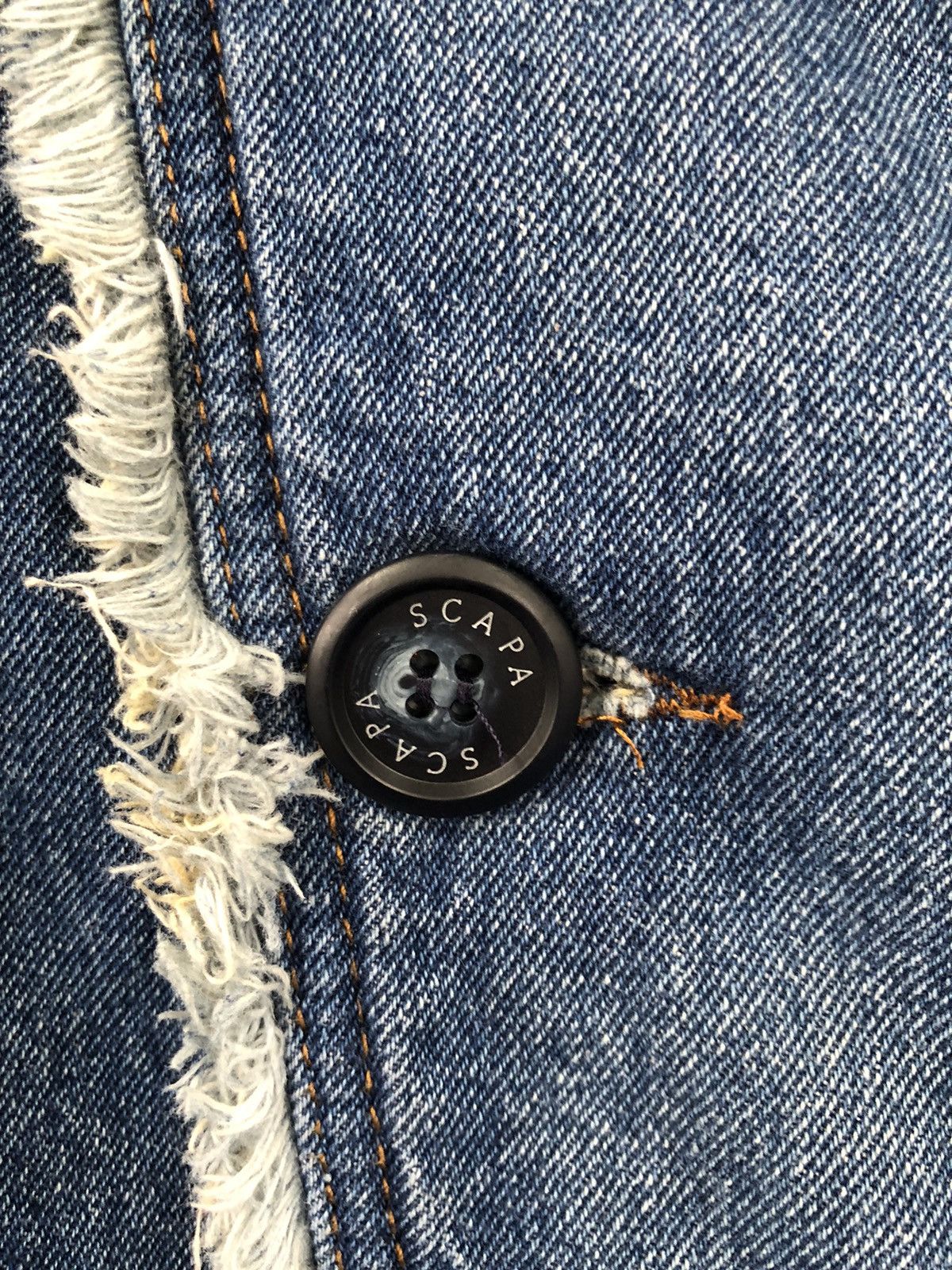 Japanese Brand SCAPA Double Breast Denim Jacket Size US M / EU 48-50 / 2 - 10 Thumbnail