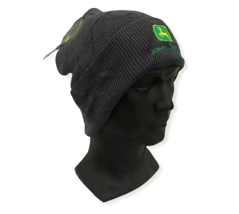 John Deere × Vintage Vintage John Deere Classic Logo beanie Hat Size ONE SIZE - 3 Thumbnail