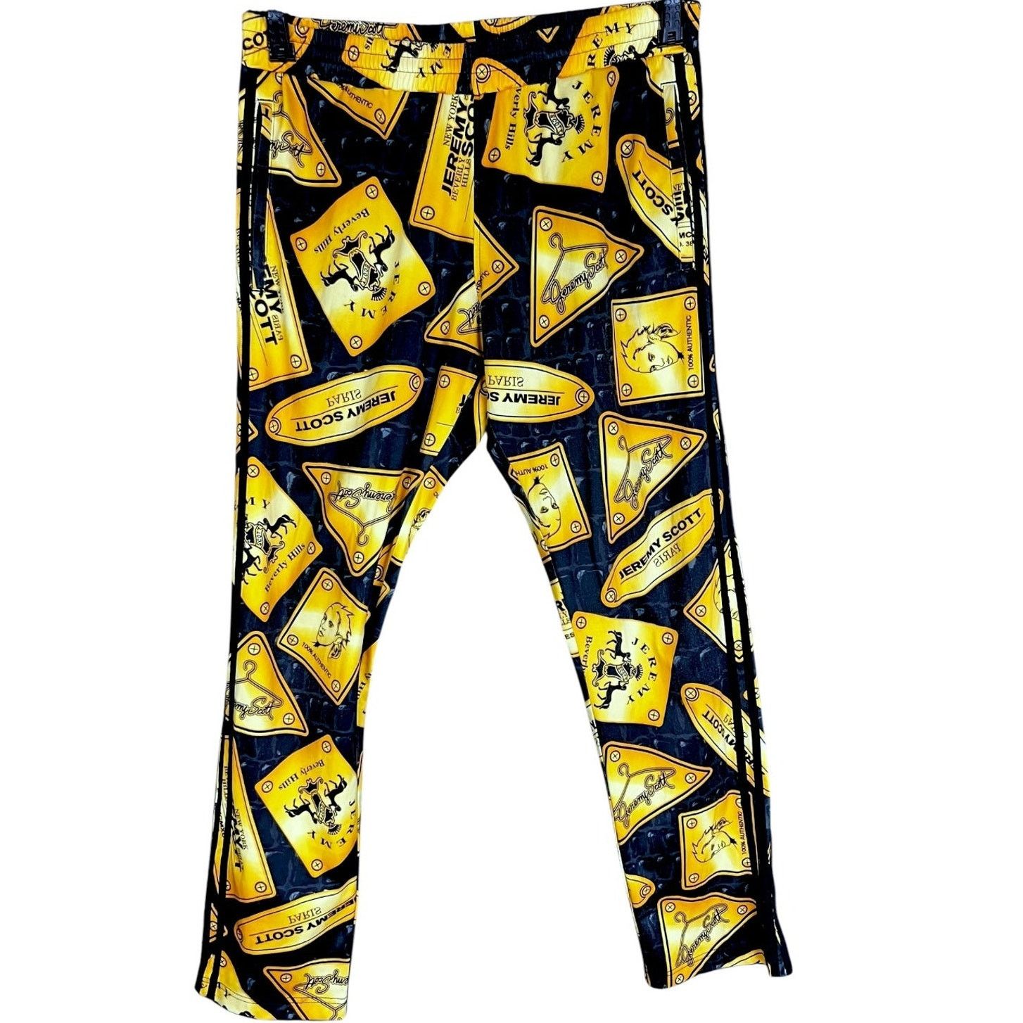 Jeremy Scott Men's Adidas x Jeremy Scott Gold Track Pants L $250 Retail Size US 32 / EU 48 - 1 Thumbnail