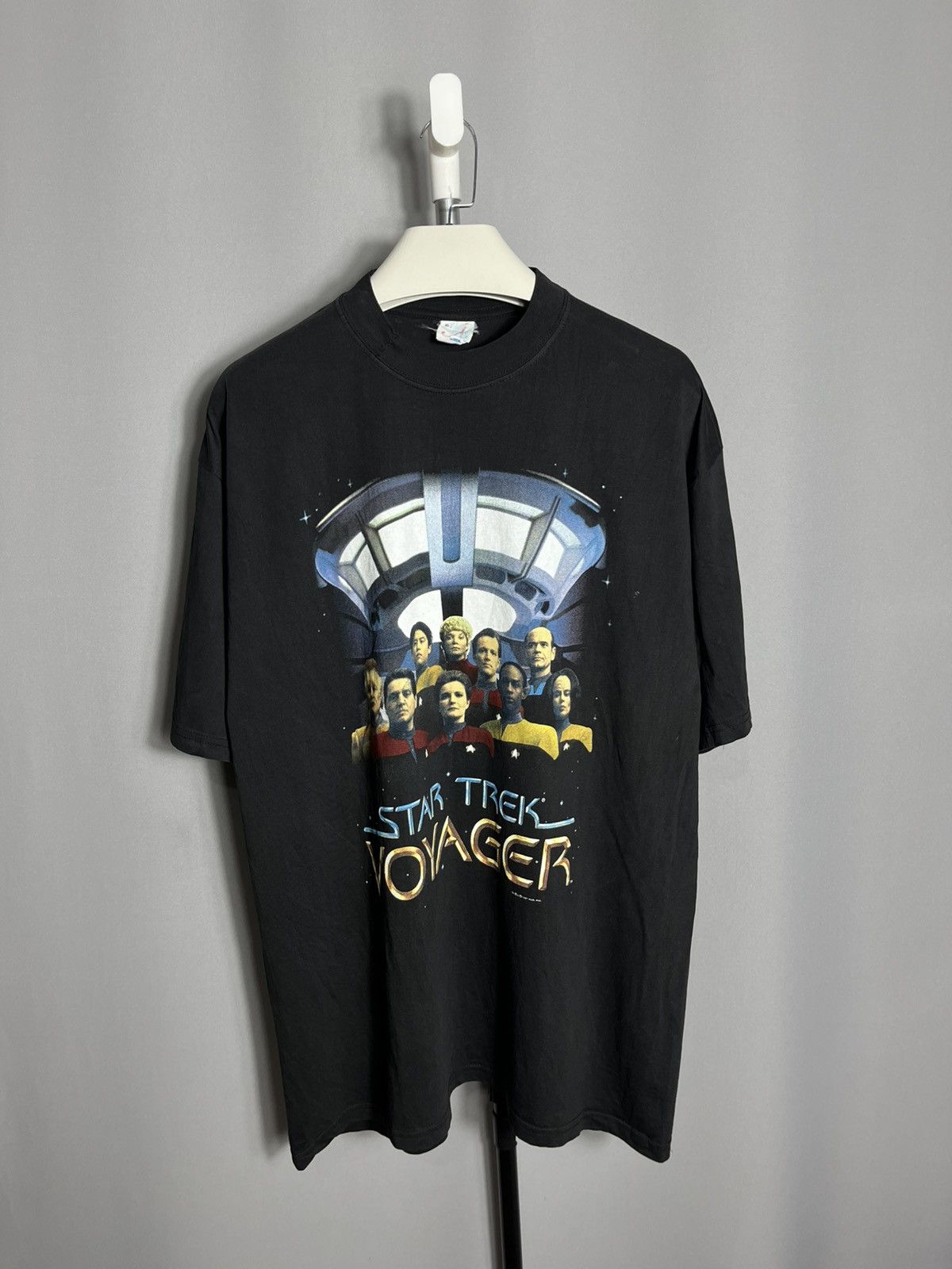 Other VINTAGE STAR TREK SHIPS AND VOYAGER 1995 SHIRT BLACK MENS Size US XL / EU 56 / 4 - 1 Thumbnail