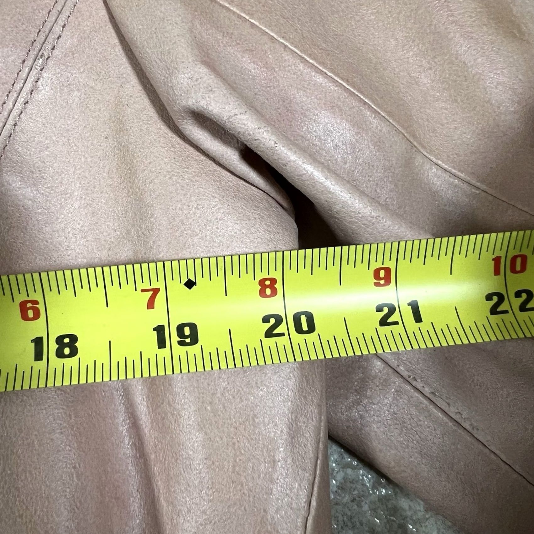 Wilson VINTAGE Wilson Maxima Jacket Womens XL Pink Beige Biker Full Zip Leather 90s Size XL / US 12-14 / IT 48-50 - 6 Thumbnail