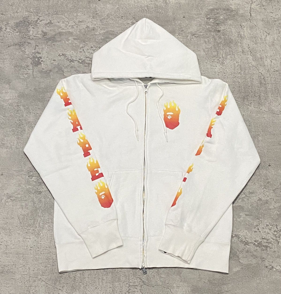Bape Bape Flame Zip Hoodie Size US L / EU 52-54 / 3 - 1 Thumbnail