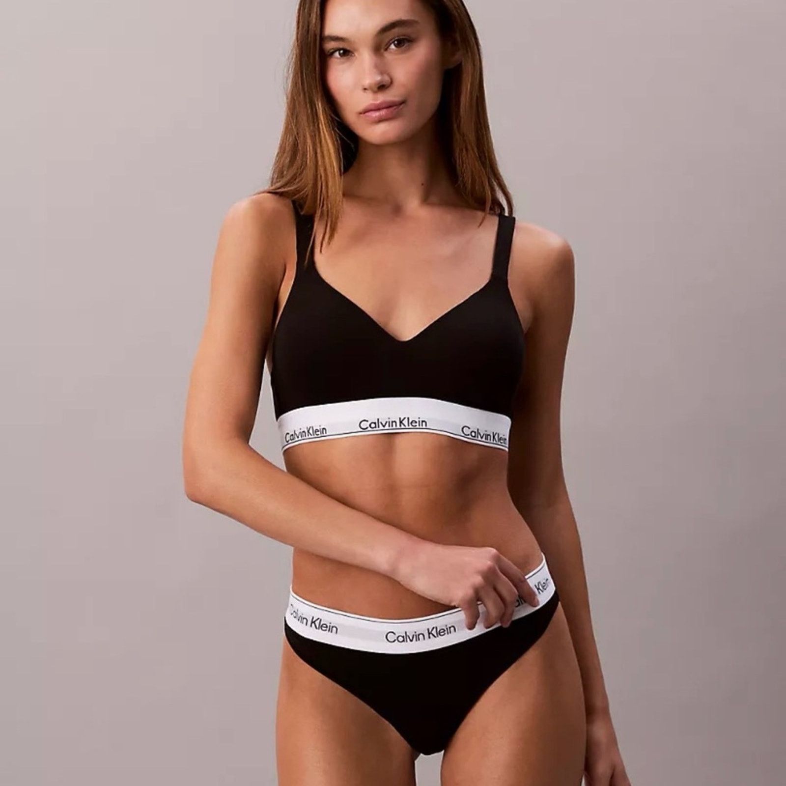 Calvin Klein Calvin Klein Black Bralette & Panties set size S Size ONE SIZE - 1 Thumbnail