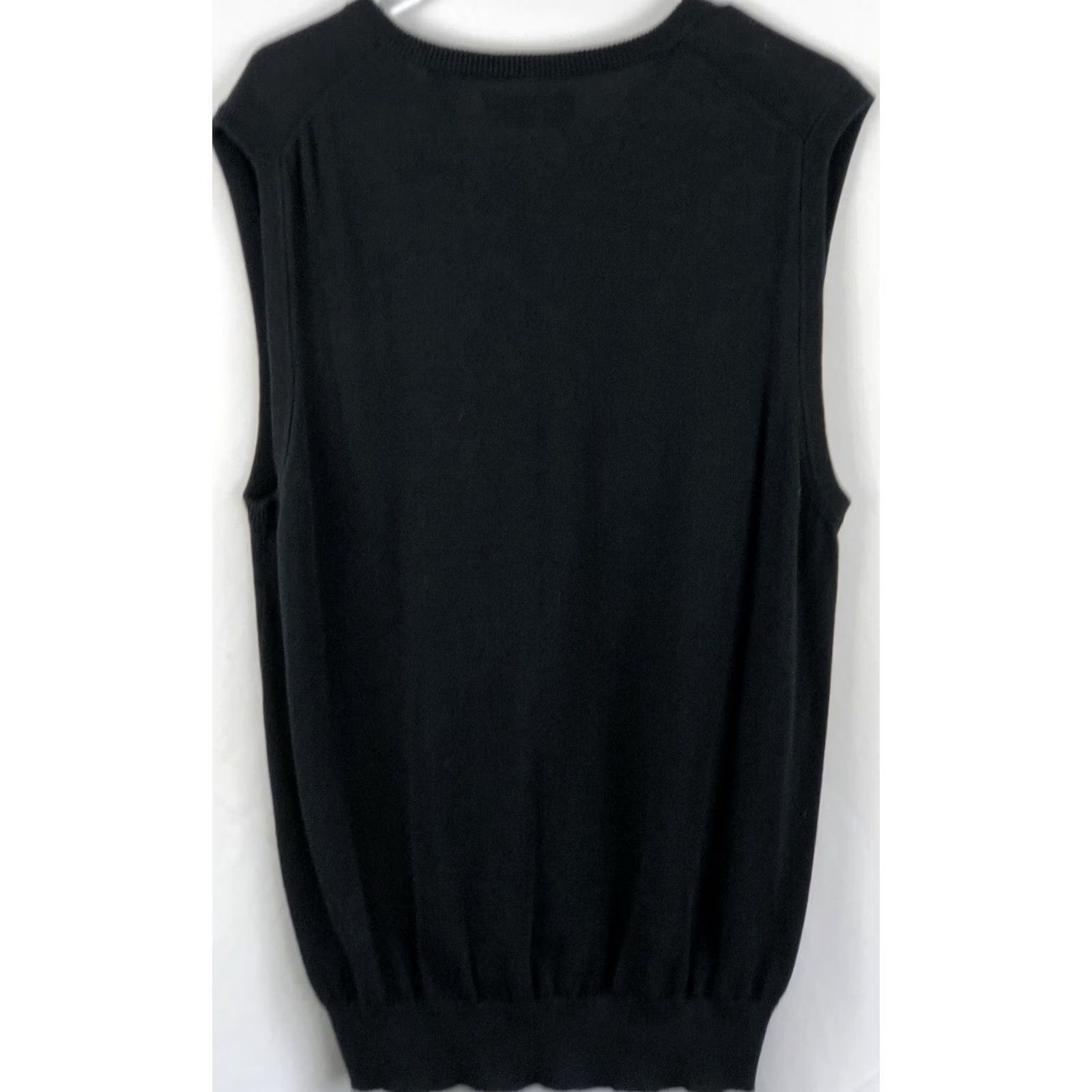 Chaps VINTAGE Ralph Lauren chaps sweater vest M black V-neck Pull Over Grunge Academia 90s Preppy Mens Size US M / EU 48-50 / 2 - 2 Thumbnail