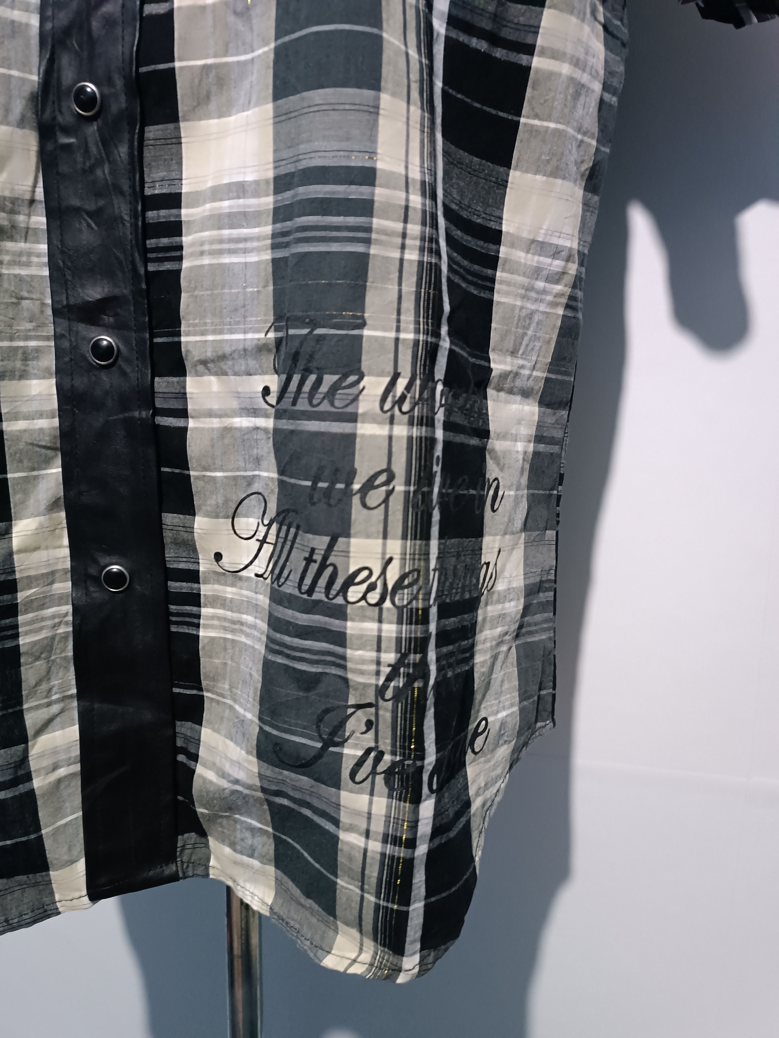 14th Addiction × Japanese Brand Japanese Brand Western Style Cotton Faux Leather Shirt Size US L / EU 52-54 / 3 - 4 Thumbnail