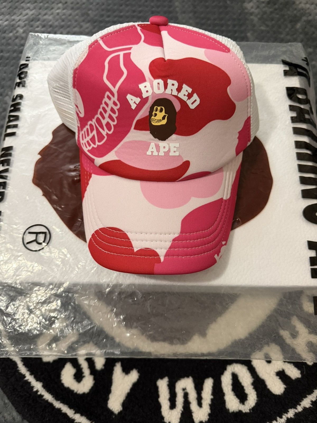 Bape Bape Bored Ape Yacht Club Cap ABC Pink Camo worn Once Size ONE SIZE - 1 Thumbnail