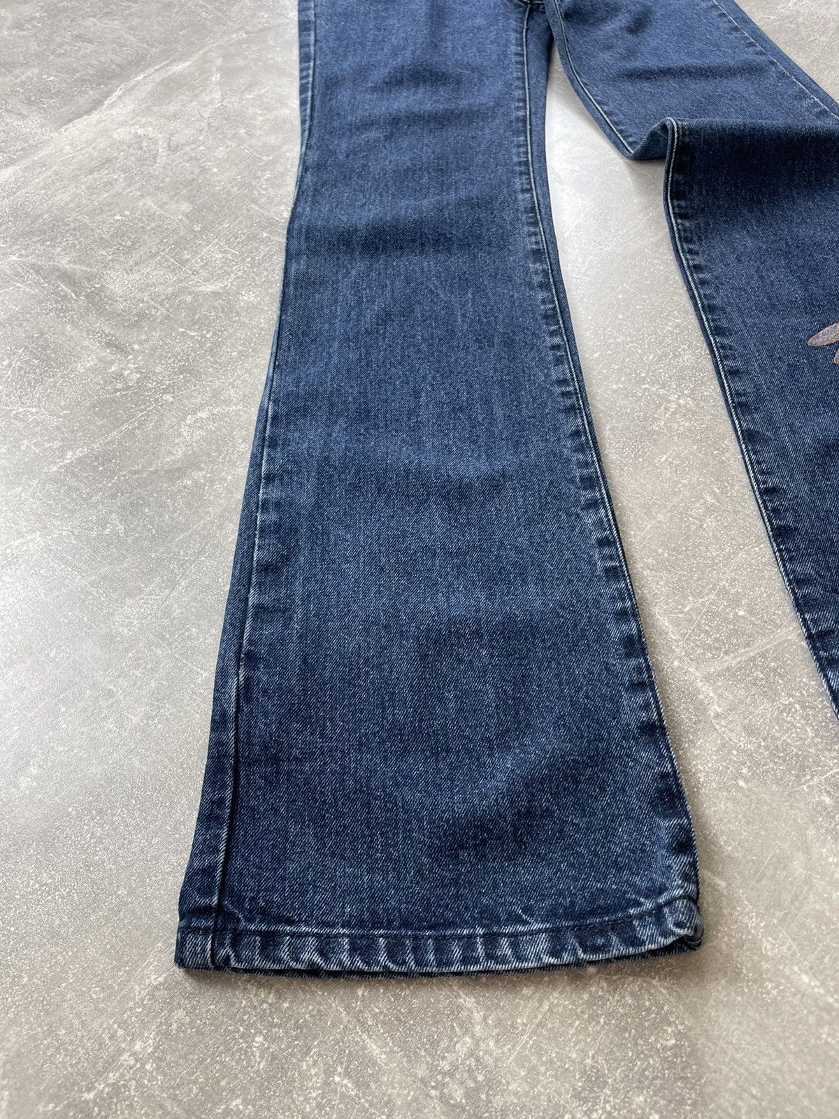Just Cavalli × Roberto Cavalli Just Cavalli Roberto Cavalli Butterfly Pattern Flared Jeans Size 26" / US 2 / IT 38 - 4 Thumbnail