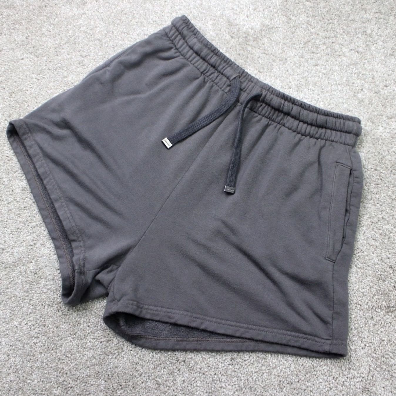 Talentless Talentless Sweat Shorts Women Large Gray Elastic Waist Lounge Athleisure Stretch Size 36" / US 14 / IT 50 - 2 Thumbnail