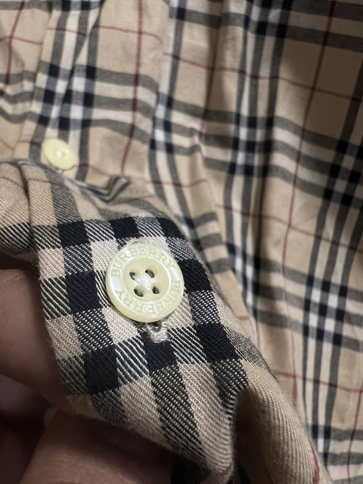 Burberry Vintage Burberry's Nova Check Plaid L/S Size US XL / EU 56 / 4 - 5 Thumbnail