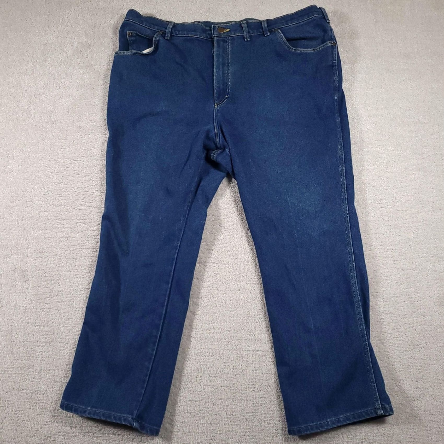 Lee VINTAGE Lee Jeans Mens 48x30 Denim Relaxed Fit Straight Leg USA 80s 90s Y2k 44x29 Blue Pants Mens Jeans Lee 48030 5-pocket Zip Fly Cotton Polyester Size US 32 / EU 48 - 2 Thumbnail