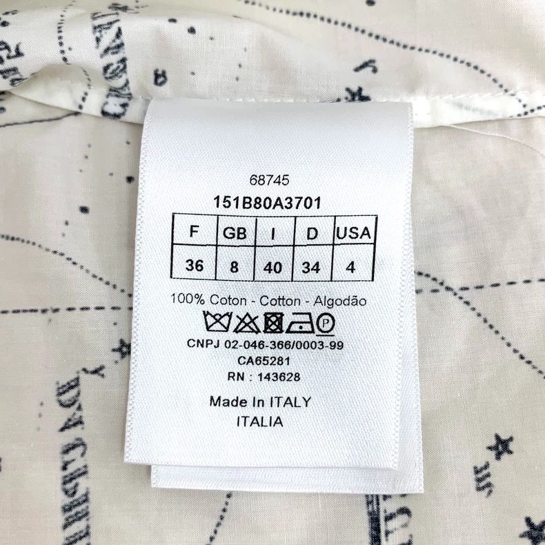 Other Dior White constellation floral print cotton lapel short-s Size XS / US 0-2 / IT 36-38 - 6 Thumbnail