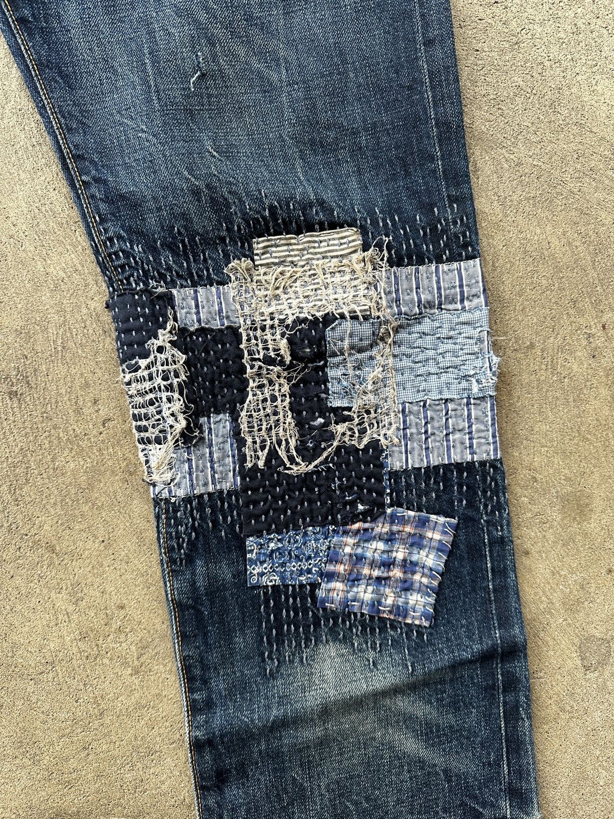 Levi's Levi’s 501 - Sashiko/Boro Patchwork Denim Size US 30 / EU 46 - 3 Thumbnail