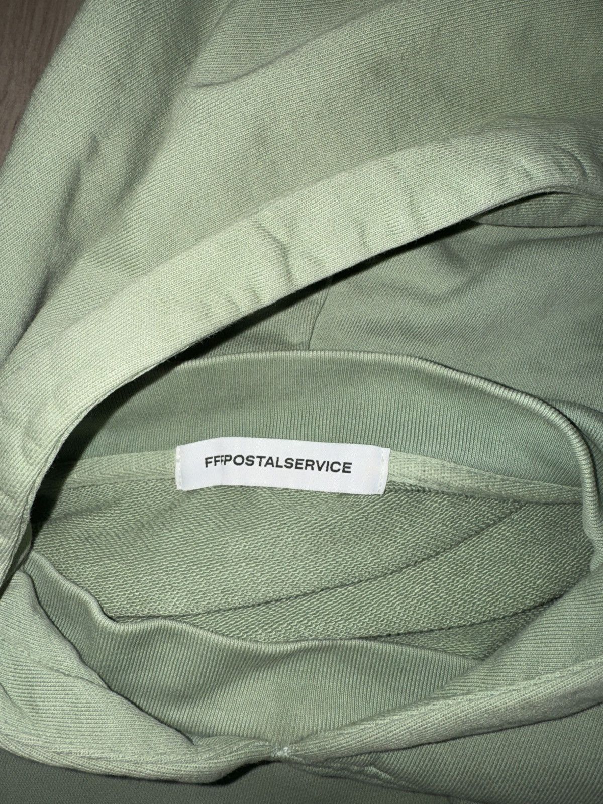 FFFPOSTALSERVICE FFFPOSTALSERVICE Round hem hoodie (Sage green) Size US L / EU 52-54 / 3 - 3 Thumbnail