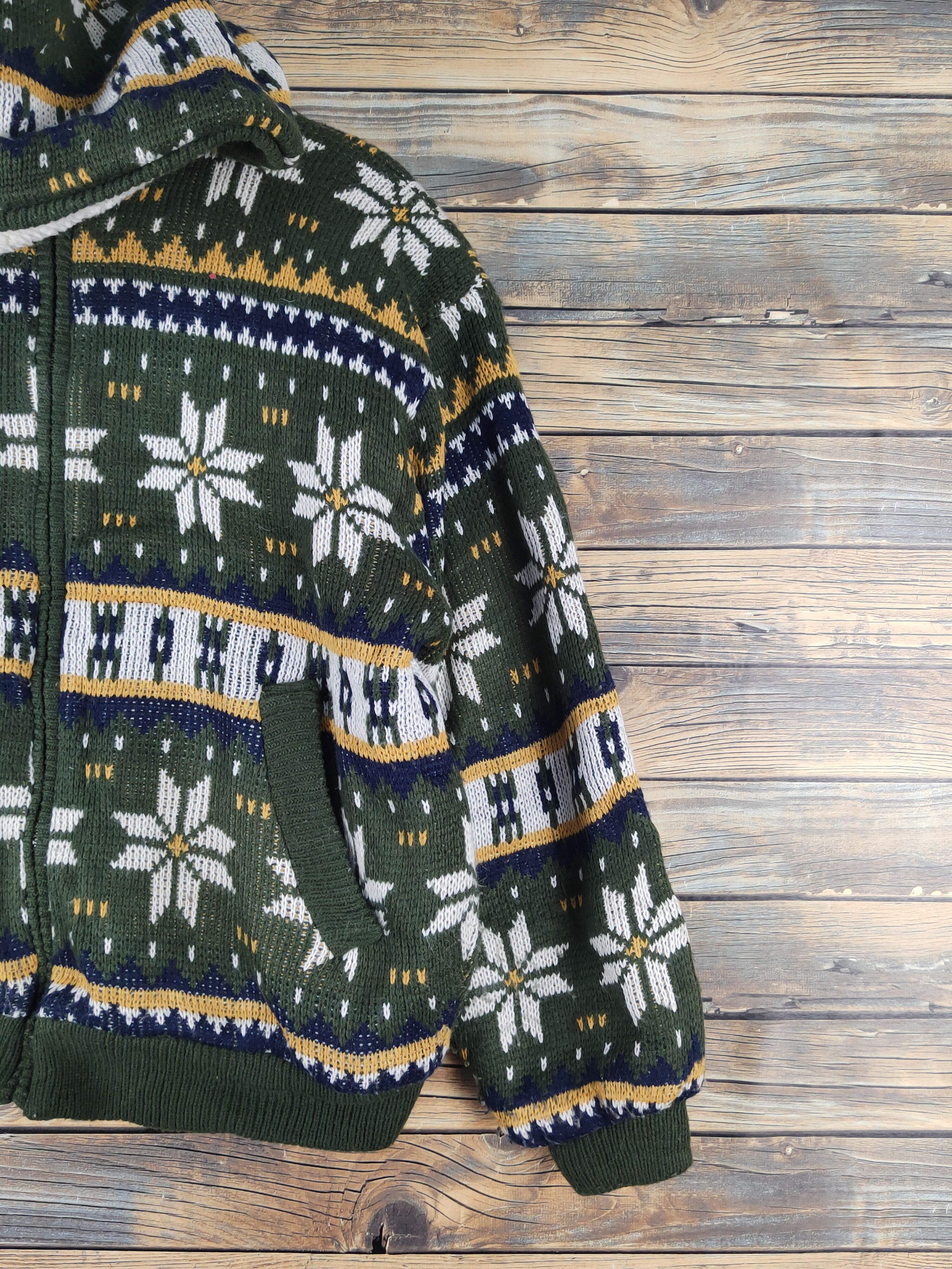Japanese Brand Big Session Olive Hoodie Knitwear Sweaters #W1266 Size L / US 10 / IT 46 - 6 Thumbnail