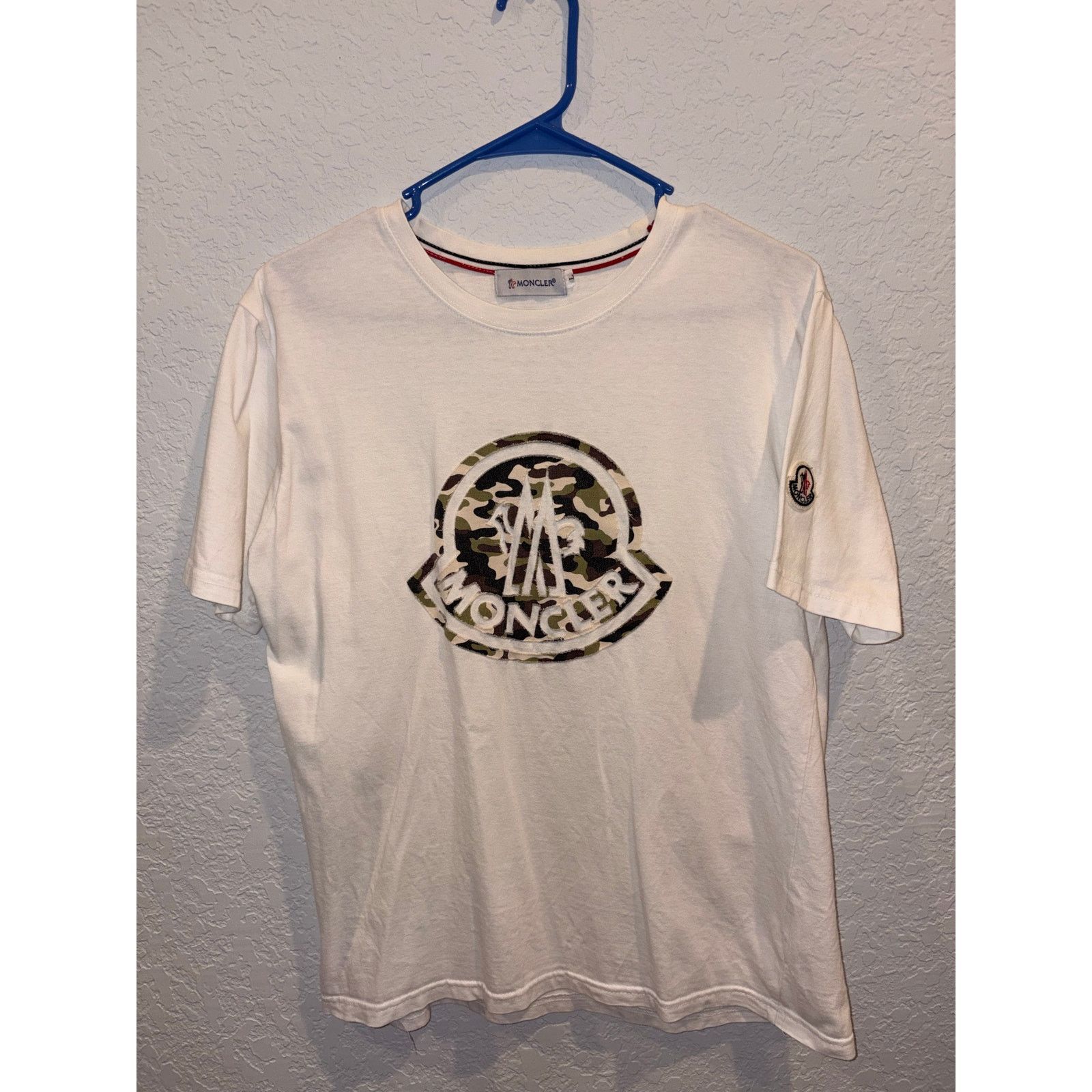 Moncler Vintage Moncler Camo Logo Size US L / EU 52-54 / 3 - 1 Thumbnail