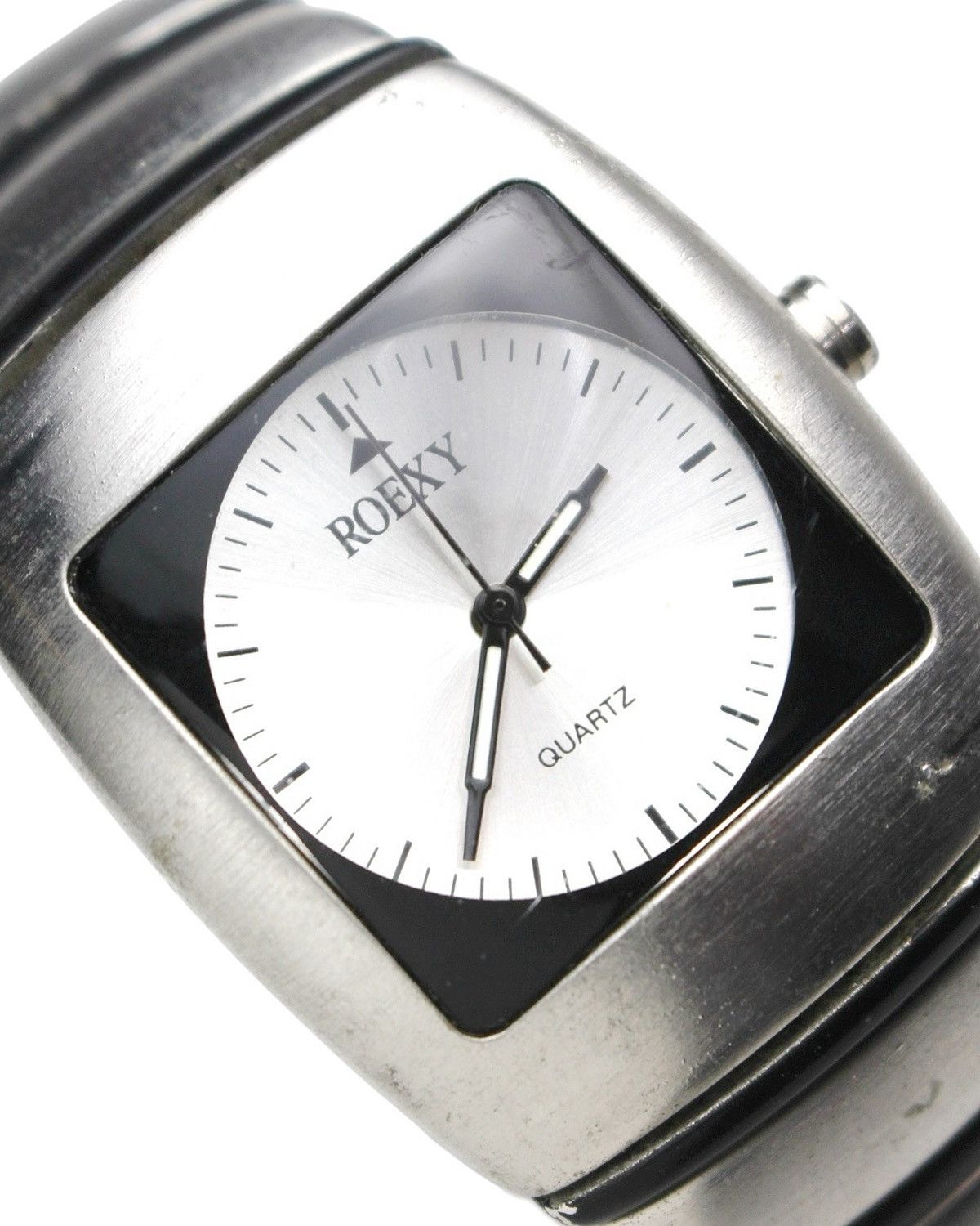Japanese Brand 2000S ROEXY RECTANGULAR CASE BRACELET WATCH Size ONE SIZE - 4 Thumbnail