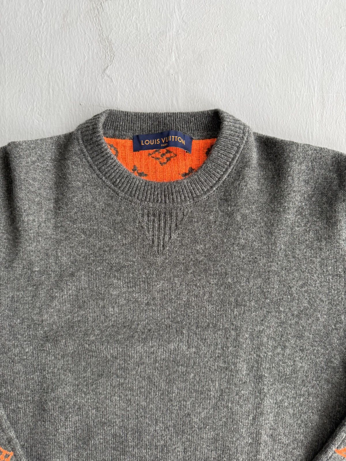 Louis Vuitton Louis Vuitton - Monogram Cashmere Knit Crewneck Size US L / EU 52-54 / 3 - 8 Thumbnail