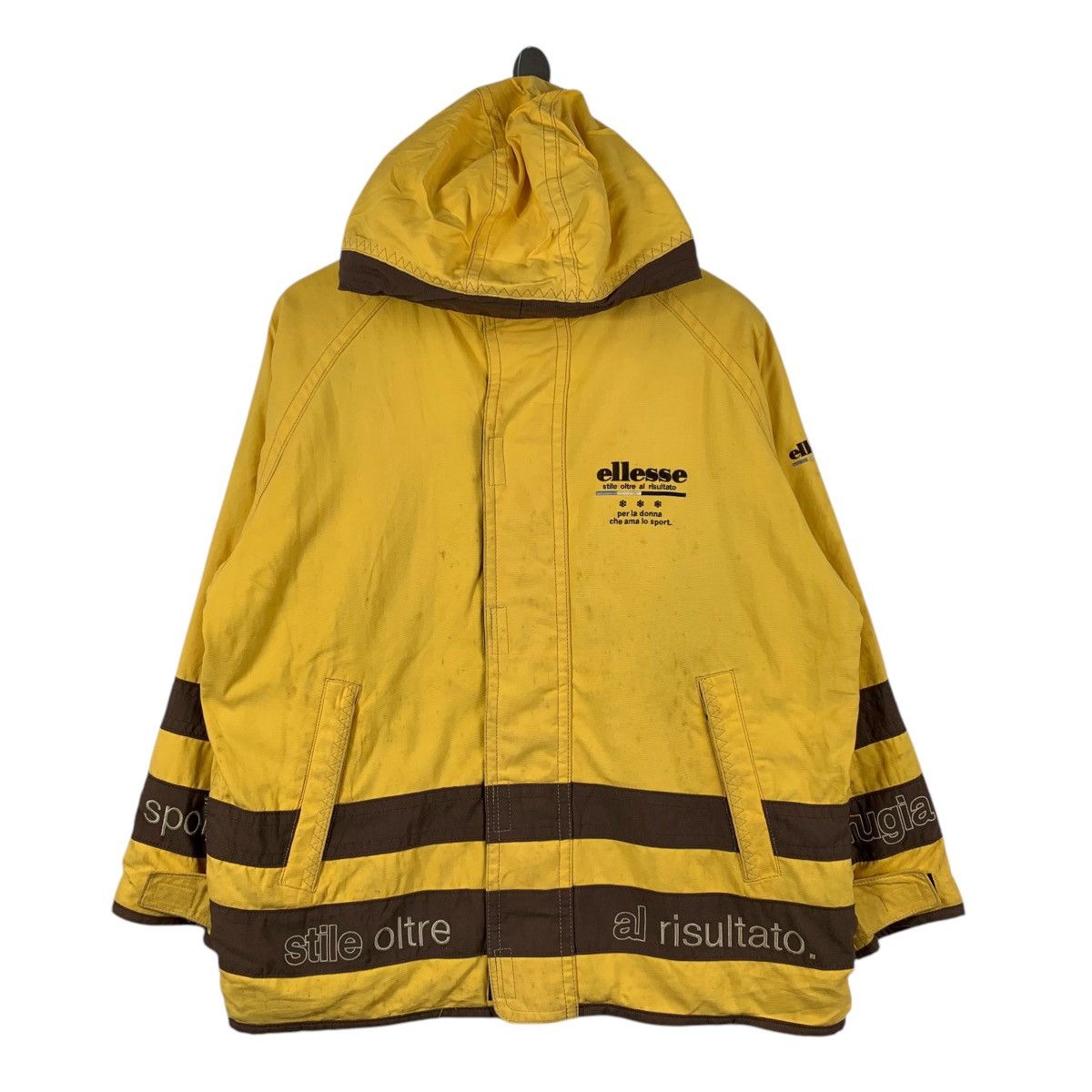 Ellesse × Vintage Vintage ELLESSE Perugia Italian Sportswear Hoodie Ski Jacket Size US L / EU 52-54 / 3 - 1 Thumbnail