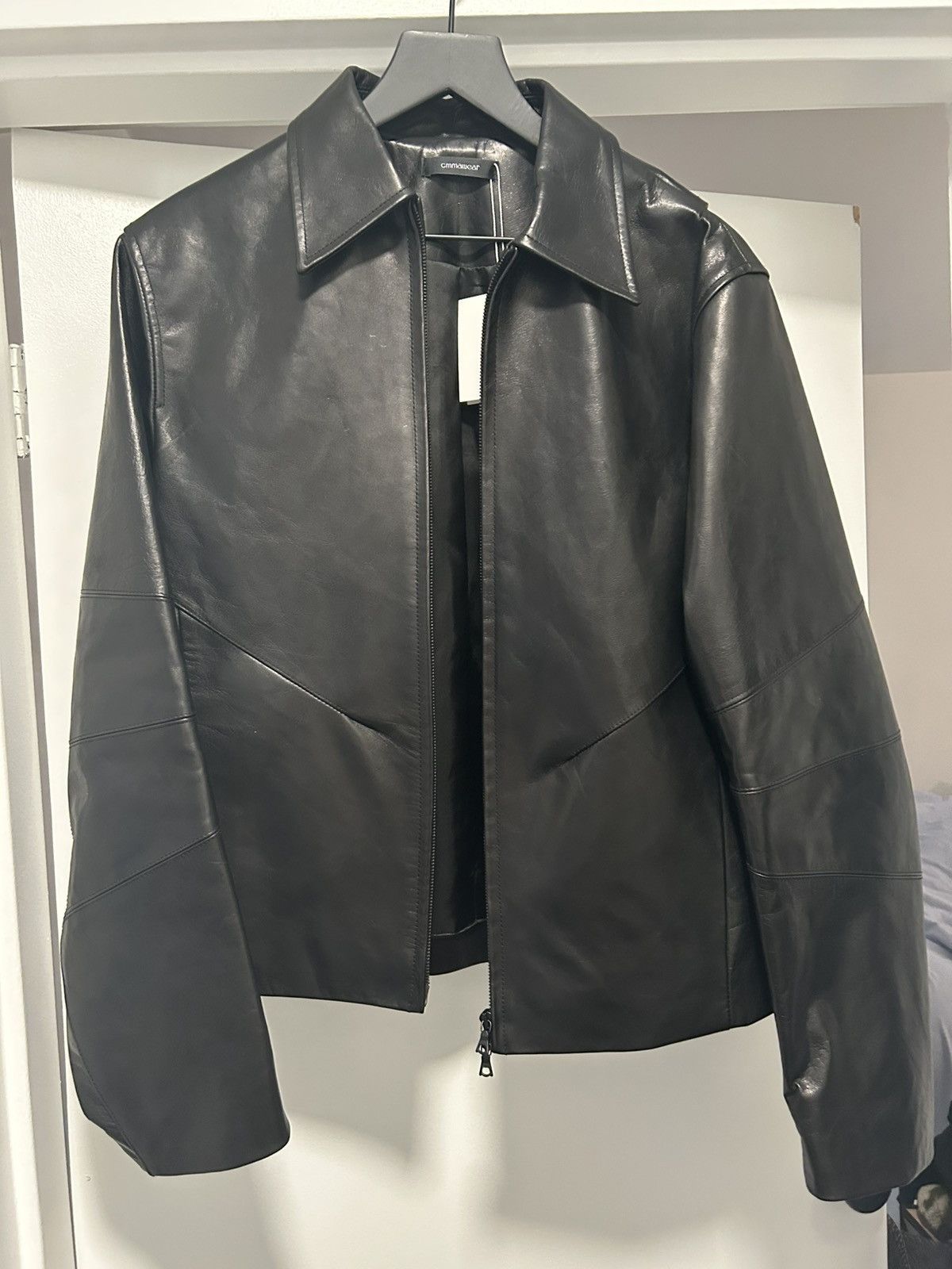 CMMAWEAR × Vuja De VUJADE DUAL ZIP LEATHER JACKET | Grailed