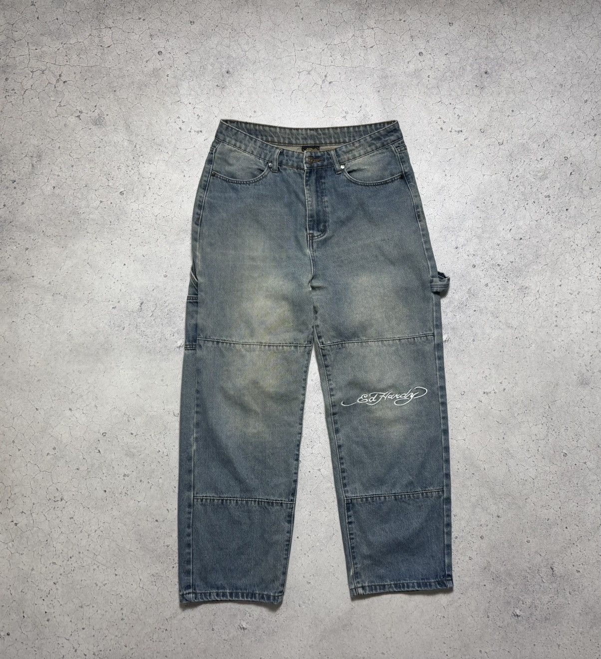 Ed Hardy Ed Hardy 1971 Big Logo Denim Jeans Rap Size M Size US 32 / EU 48 - 2 Thumbnail