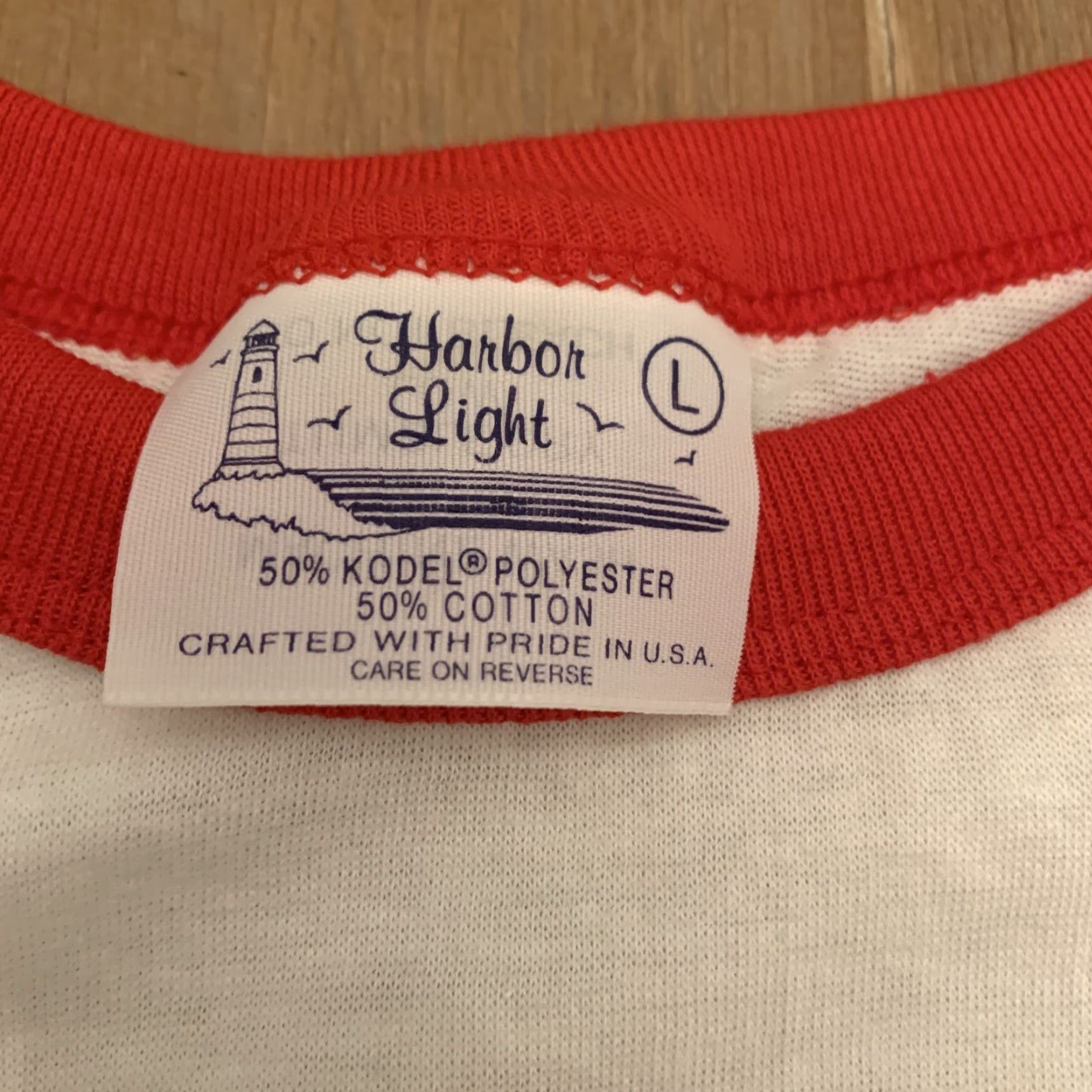 Vintage VINTAGE 1986 UNICO East West All Star Classic Baseball T Shirt M Size L Red White Harbor Light Mens Classic Fit Size US L / EU 52-54 / 3 - 3 Thumbnail