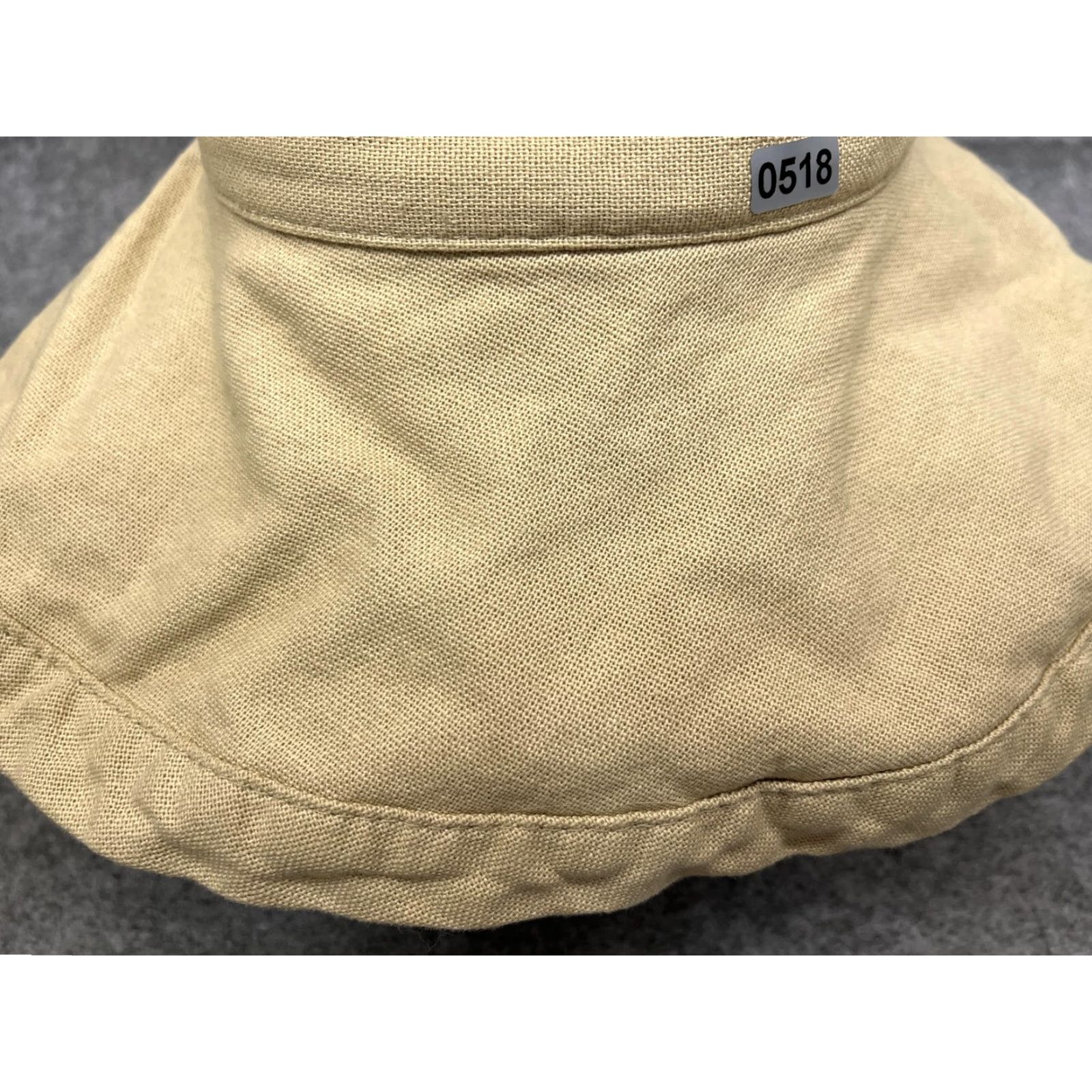 Vintage Scala Hat Bucket Fitted Adult7 1/2 Beige Canvas Wide Brim Sun Outdoor Beach Size ONE SIZE - 3 Thumbnail