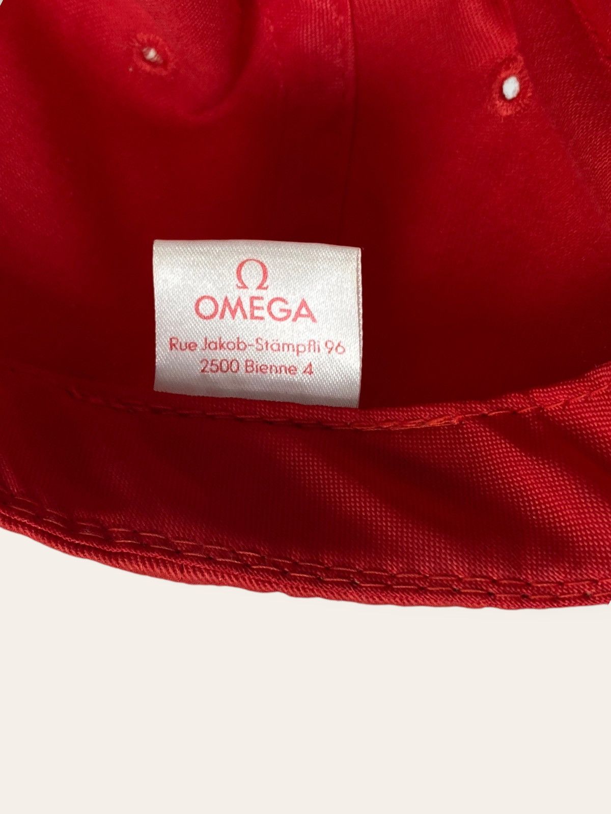 Omega Vintage OMEGA WATCHES Red Big Logo Red Cap Y2K Size ONE SIZE - 6 Thumbnail