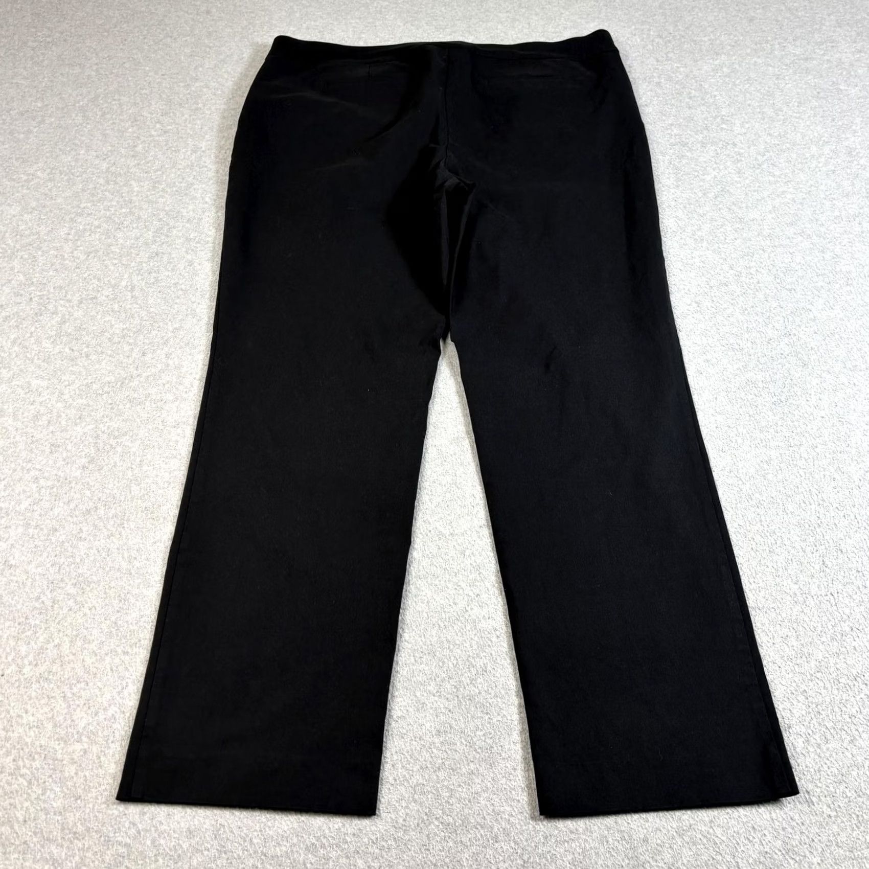 Vintage Chico's So Slimming 360 Brigitte Slim Pant Women 20R Black Ponte Dress Pants Slimming Workwear Size 42" / US 20 - 2 Thumbnail