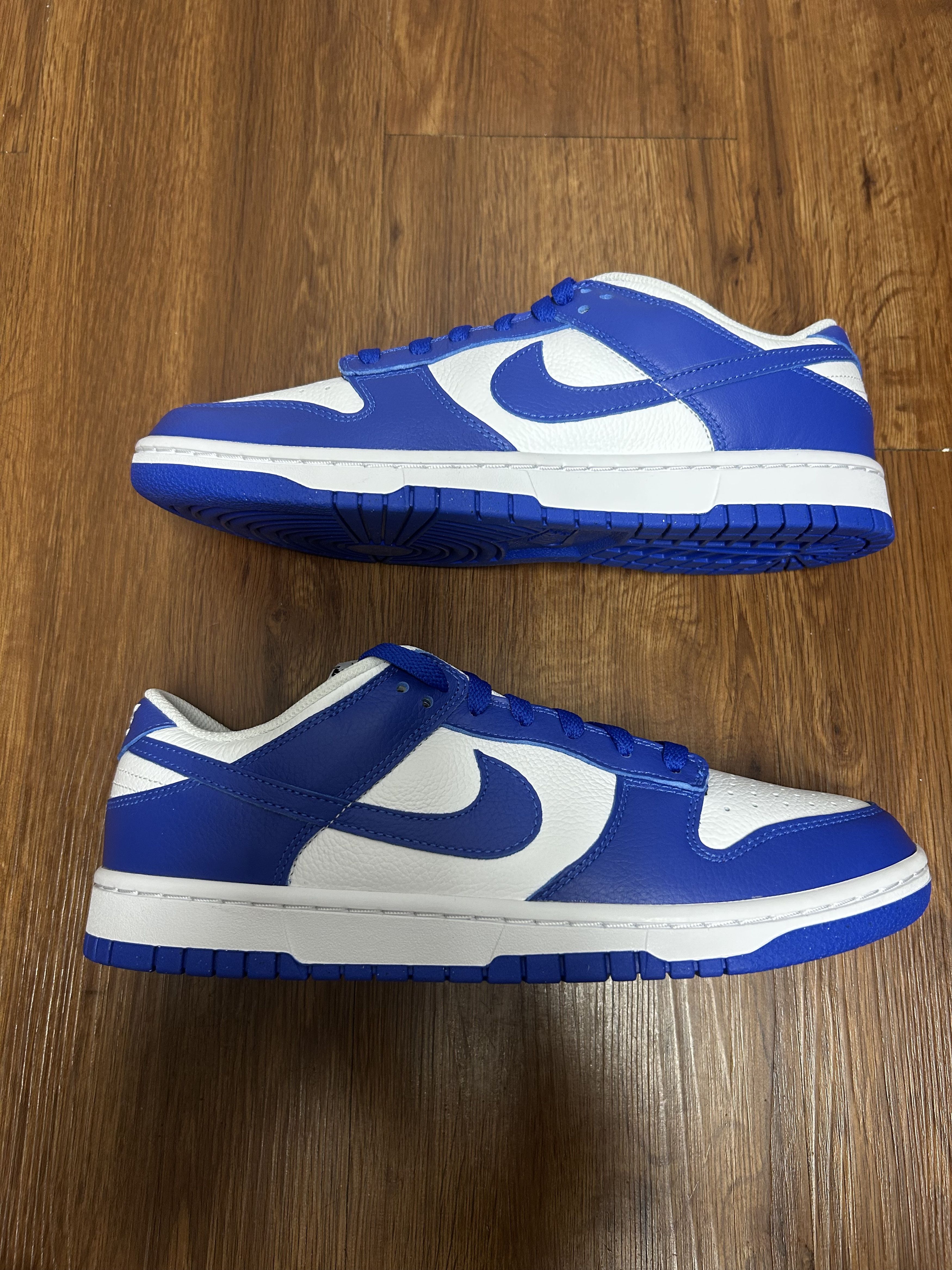 Nike Nike By You Dunk Low White Royal Blue Size US 10.5 / EU 43-44 - 4 Thumbnail