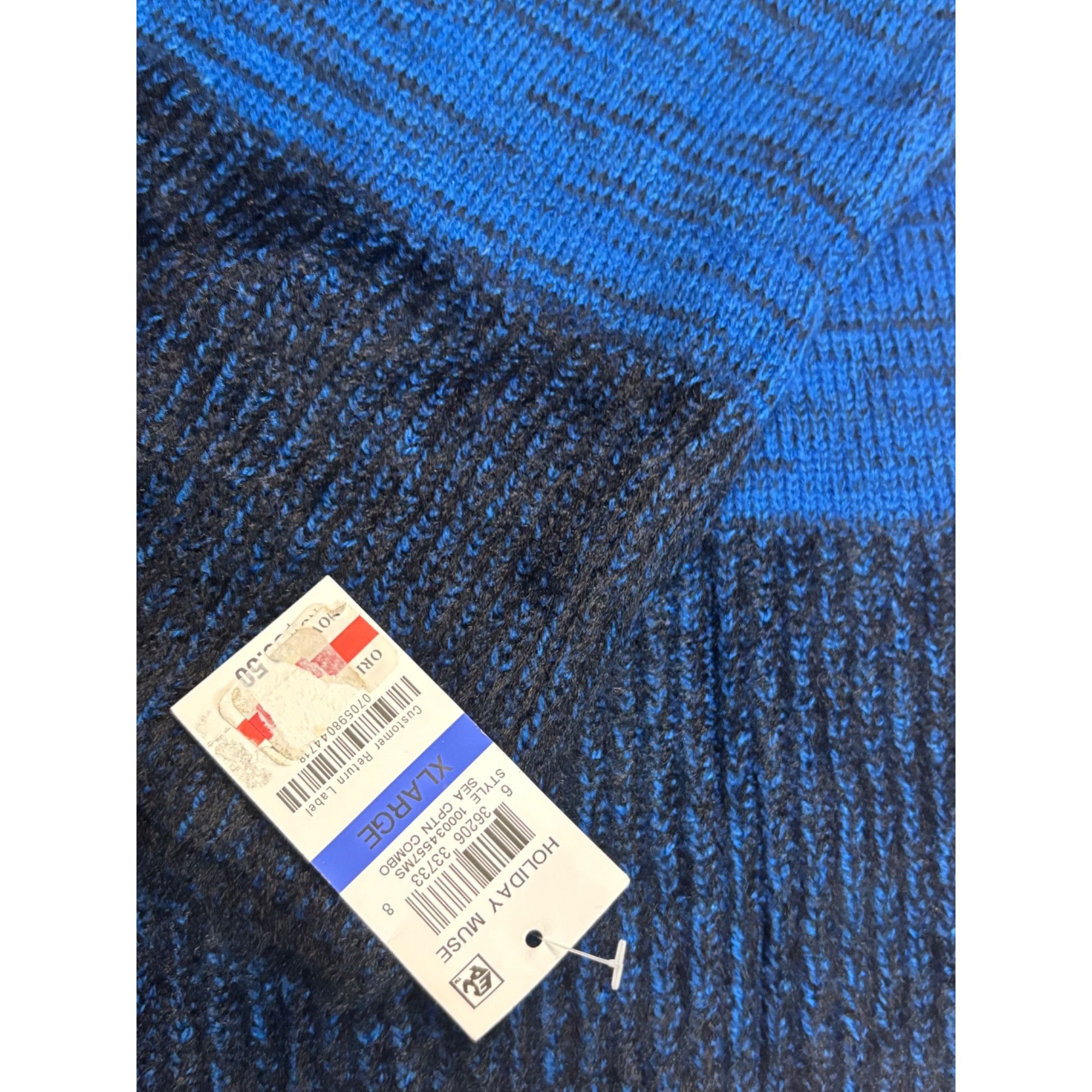 Other Style & Co Marled Colorblocked Sweater, Sea Captain Combo (B Size XL / US 12-14 / IT 48-50 - 8 Thumbnail