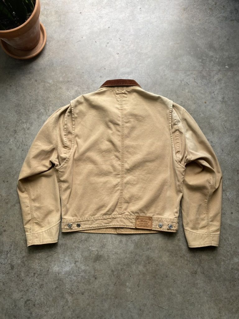 Polo Ralph Lauren Vintage Corduroy Collar Workwear Jacket Size US M / EU 48-50 / 2 - 3 Thumbnail