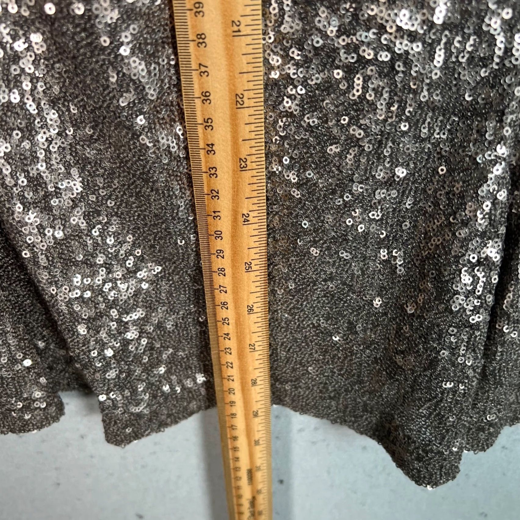 Banana Republic Banana Republic Lauren Scott Collection Sequin Dress 12P Mini Sleeveless Beige Polyester Party/Cocktail Womens - 12P, Petite, Lined, Zip, Short Dress Size XL / US 12-14 / IT 48-50 - 6 Thumbnail