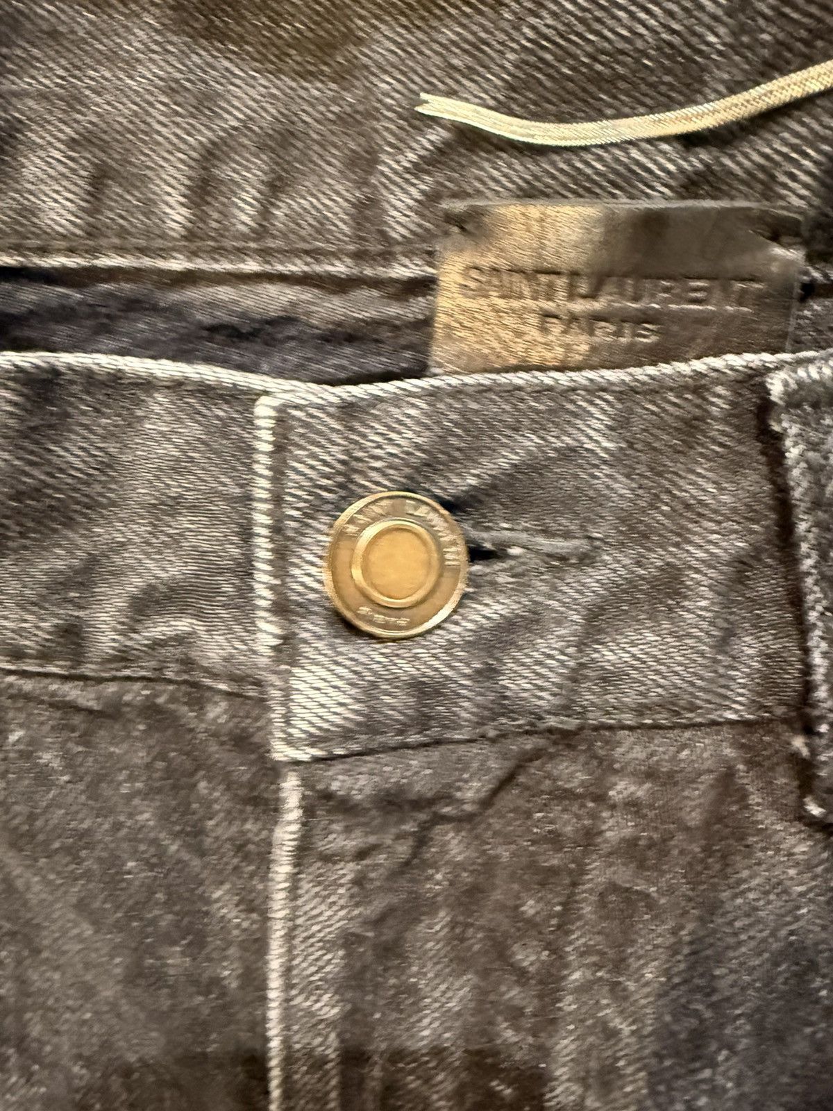Saint Laurent Paris Hedi Era D02 M/SK - LW Skinny Jeans Size US 31 - 5 Thumbnail