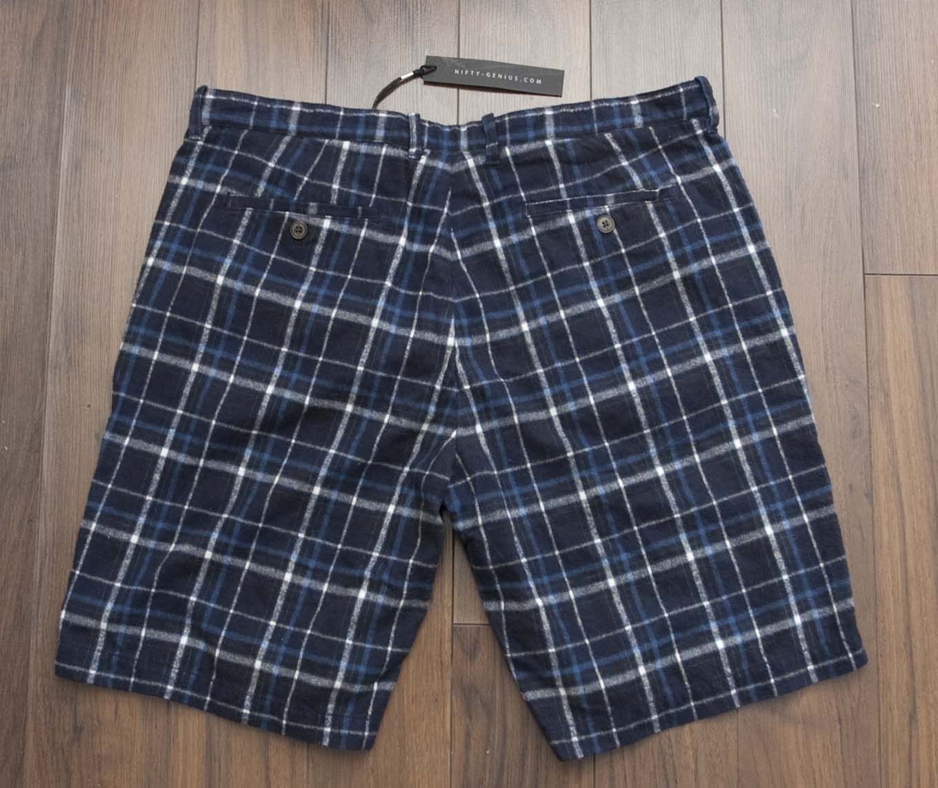 Other New Nifty Genius Short Size 34 Flannel Blue Plaid Size US 34 / EU 50 - 2 Thumbnail
