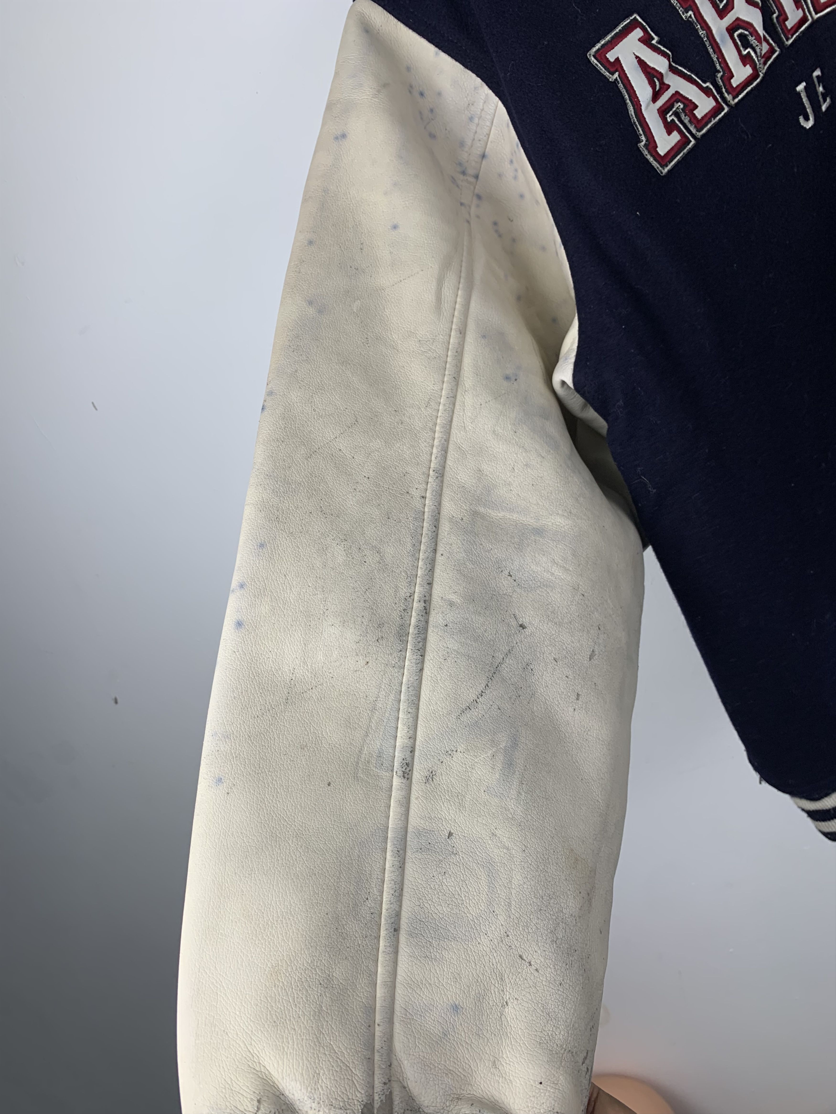 Arizona Jean Co. Vintage Arizona Sleeve Leather Varsity Jacket V0511 Size US L / EU 52-54 / 3 - 13 Thumbnail