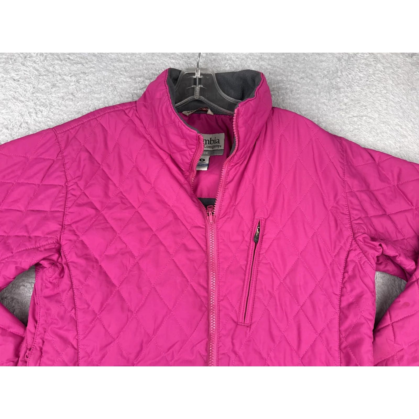 Pinko Columbia Vertex Jacket Womens Medium Pink Quilted Interchange Micro Fleece Lined Size M / US 6-8 / IT 42-44 - 7 Thumbnail