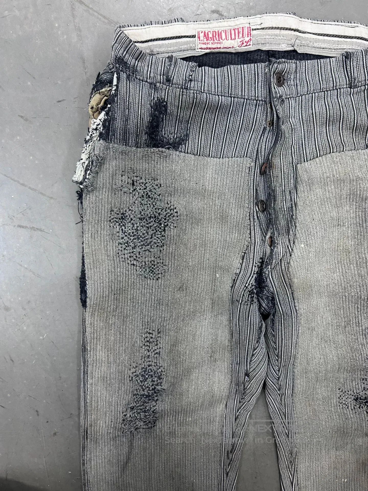 Vintage Vintage 30s French Work Pants. Size US 33 - 3 Thumbnail
