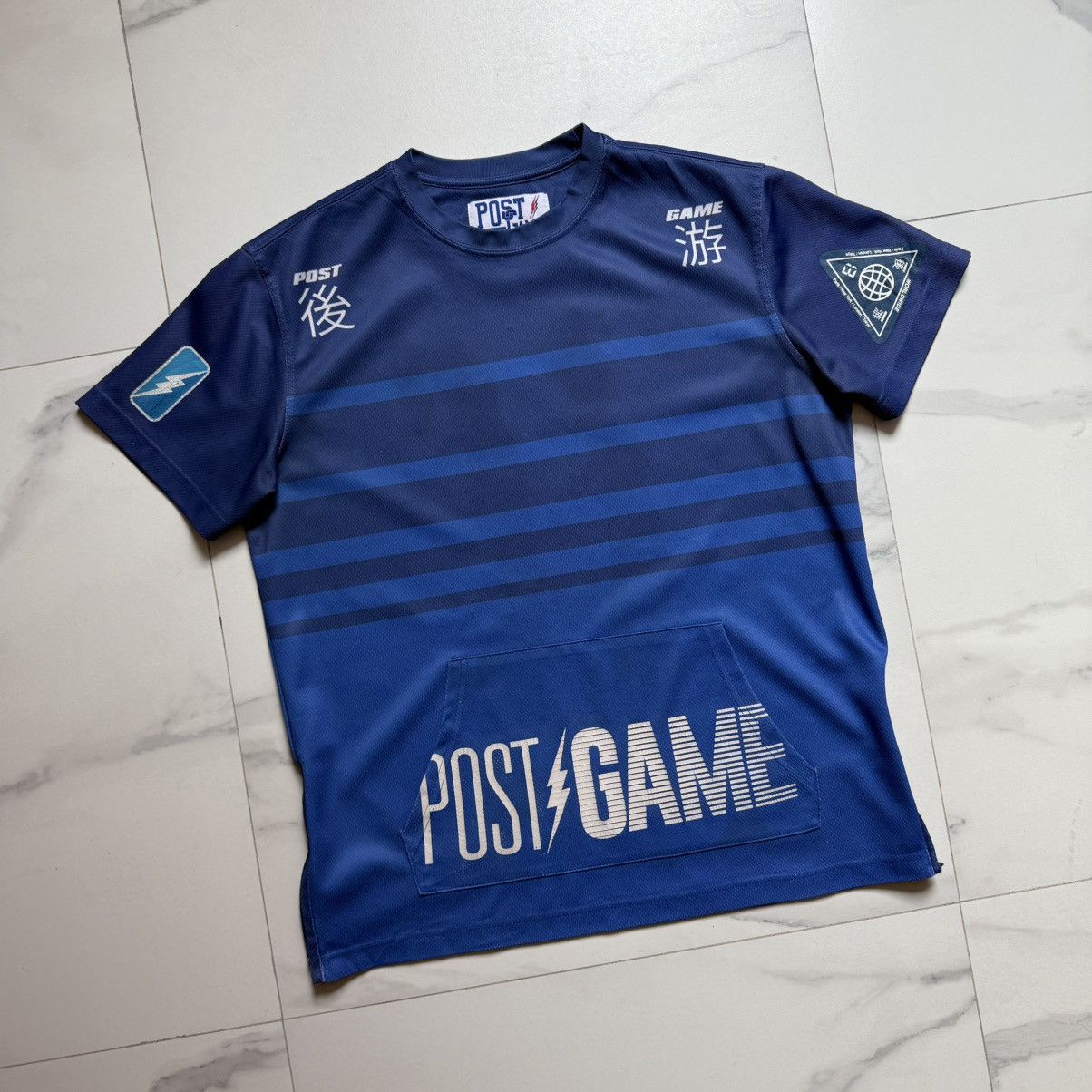Japanese Brand × Post Game Post Game Worldwide Blue Jersey Size US L / EU 52-54 / 3 - 4 Thumbnail