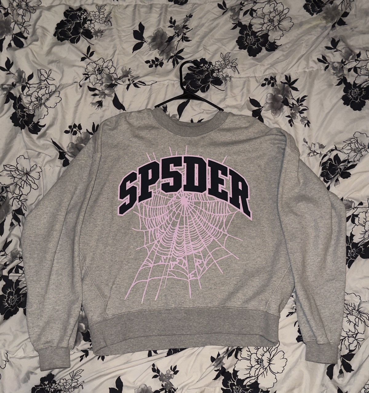 Sp5der Sp5der Web Crewneck Grey/Pink Sweatshirt Size US S / EU 44-46 / 1 - 1 Thumbnail